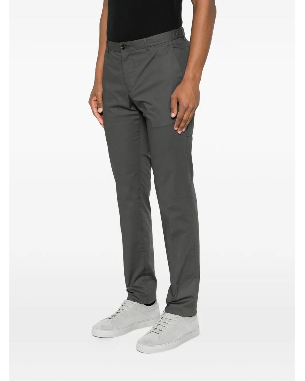 Incotex Gray Elasticated-Waistband Trousers for men