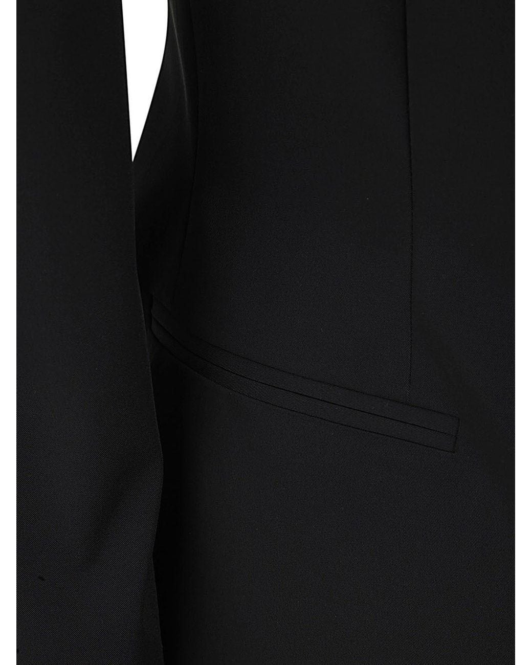 Blumarine Black Bow Detailed Single-Breasted Jacket