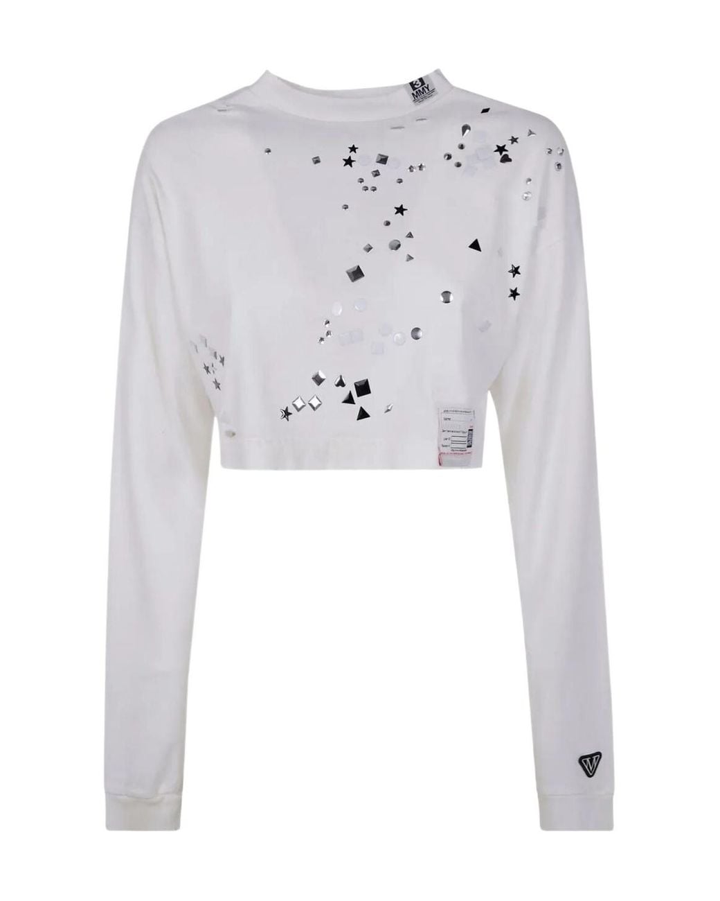 Maison Mihara Yasuhiro Gray Stud-Embellished Sweatshirt for men