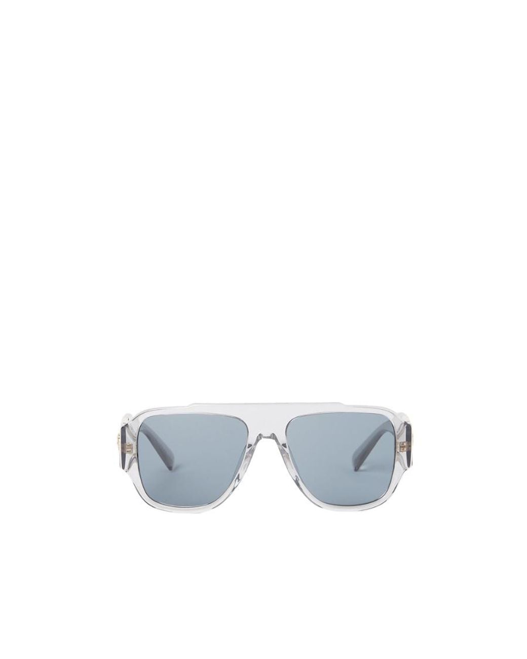 Versace Blue Logo Sunglasses for men