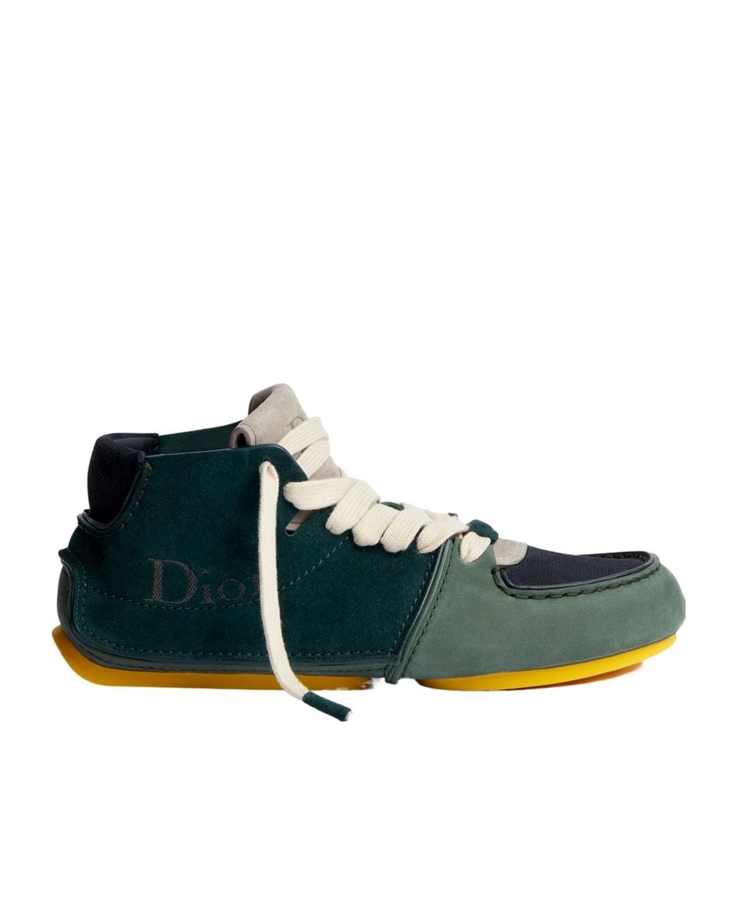 Dior Green Homme Roadie Lace-Up Boots for men