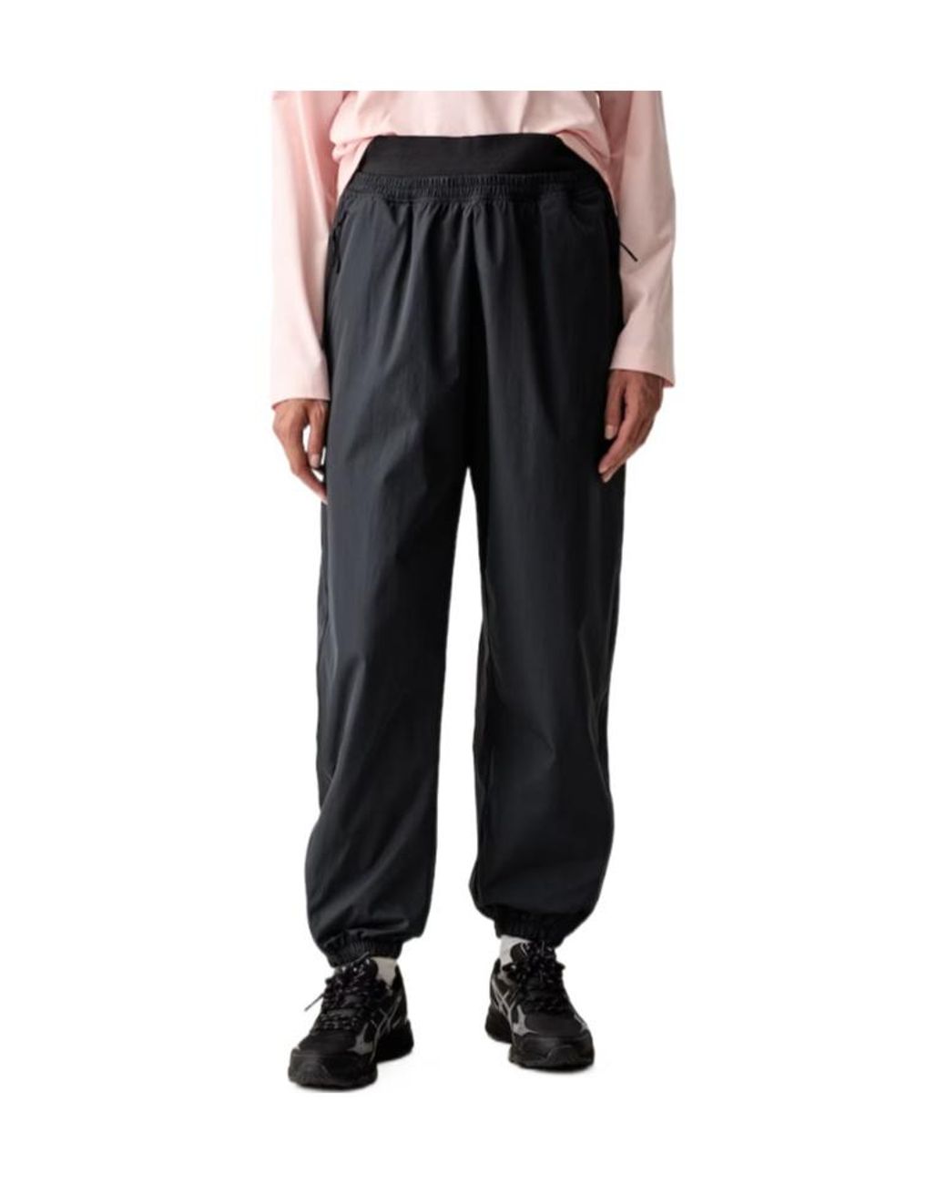 Adidas By Stella McCartney Black Elastic-Waist Track Pants