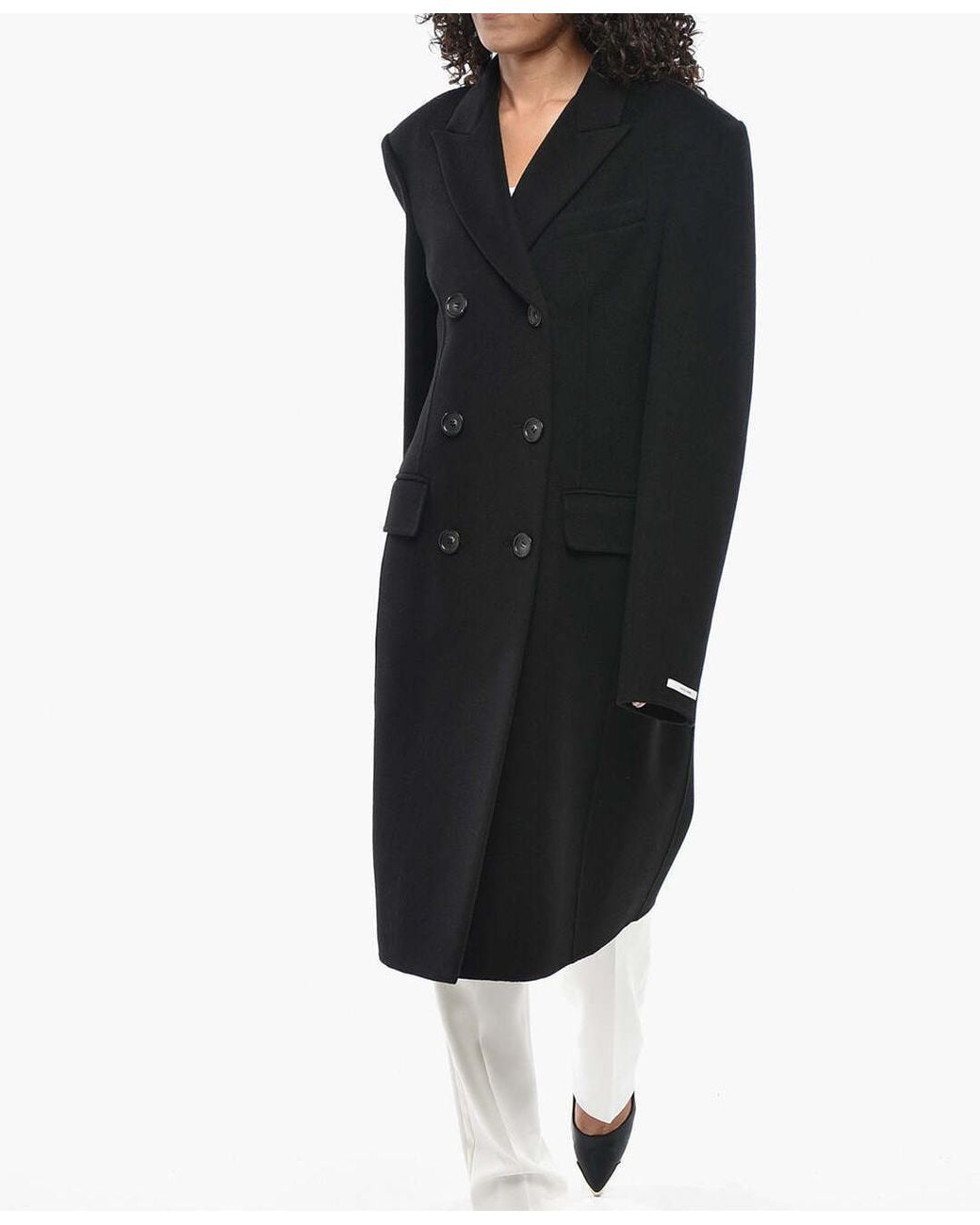 Max Mara Black Morgana Double-Breasted Jacket