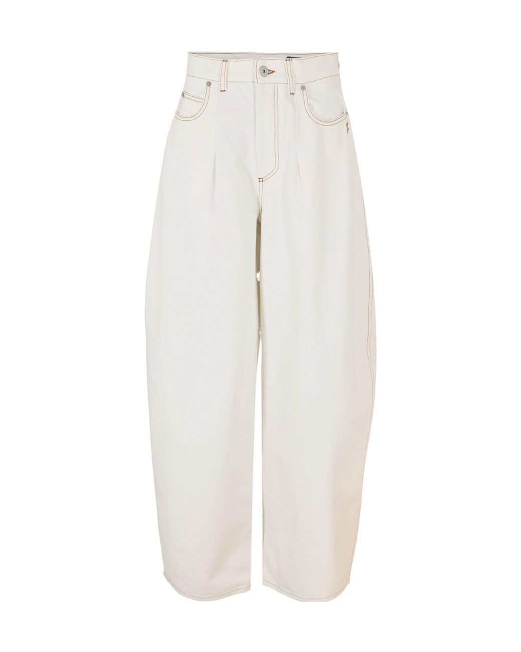 Jacquemus White Loose Straight-Leg Jeans