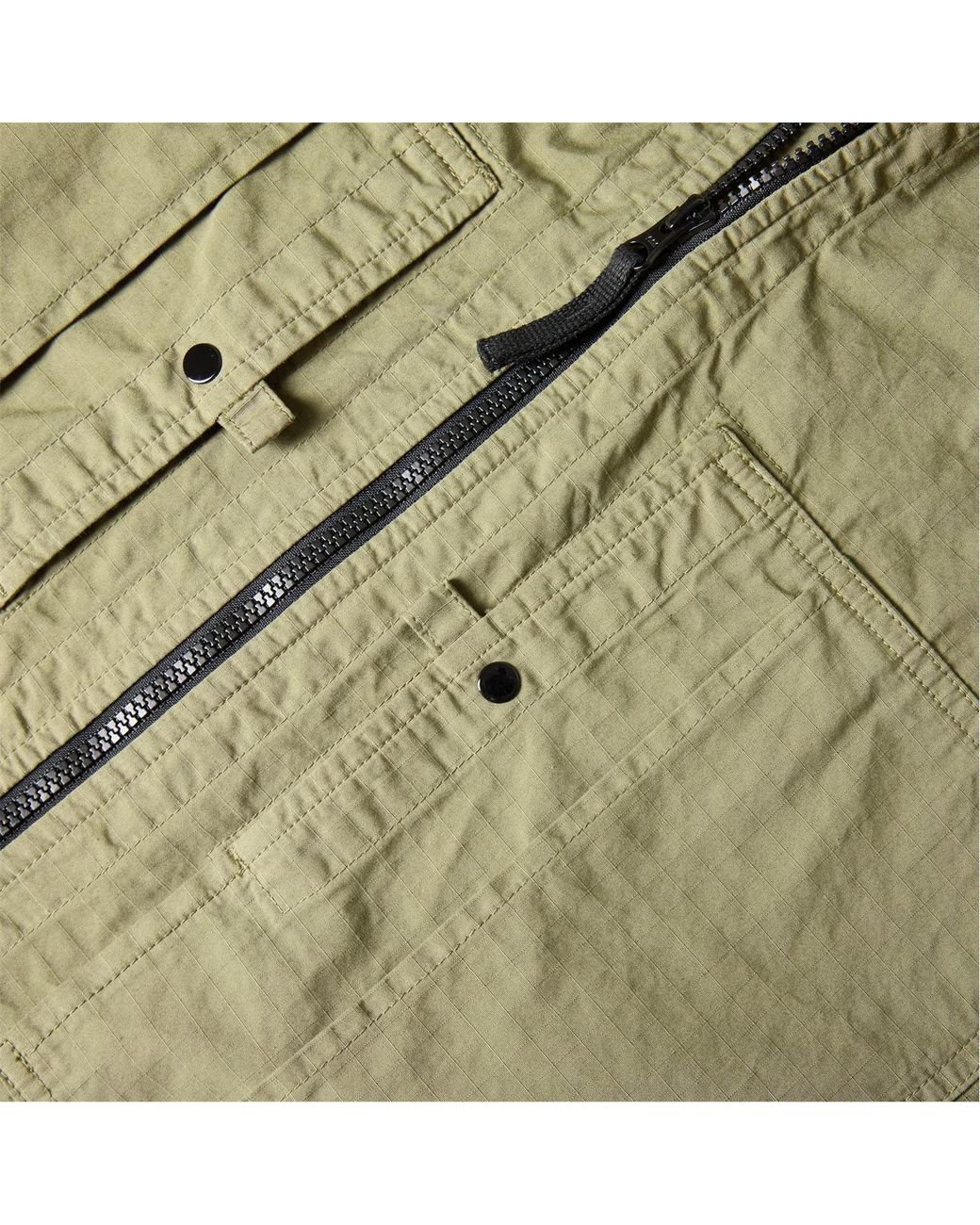Stone Island Green Logo Zip Jacket for men