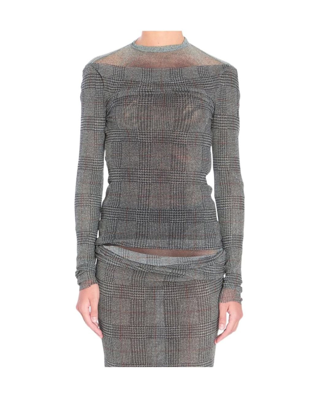 Jean Paul Gaultier Gray Long-Sleeved Tops