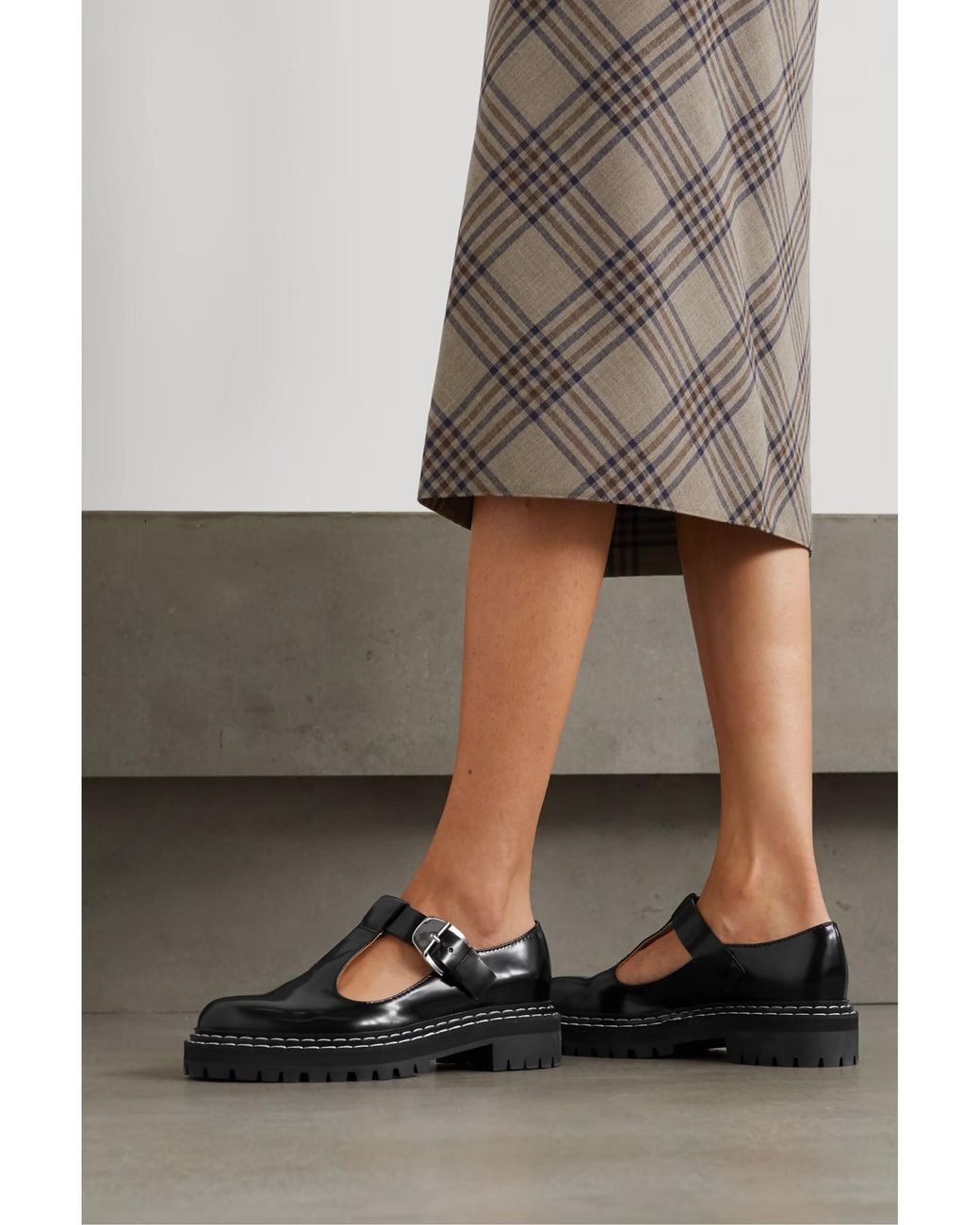 Proenza Schouler Black Mary Jane Loafers