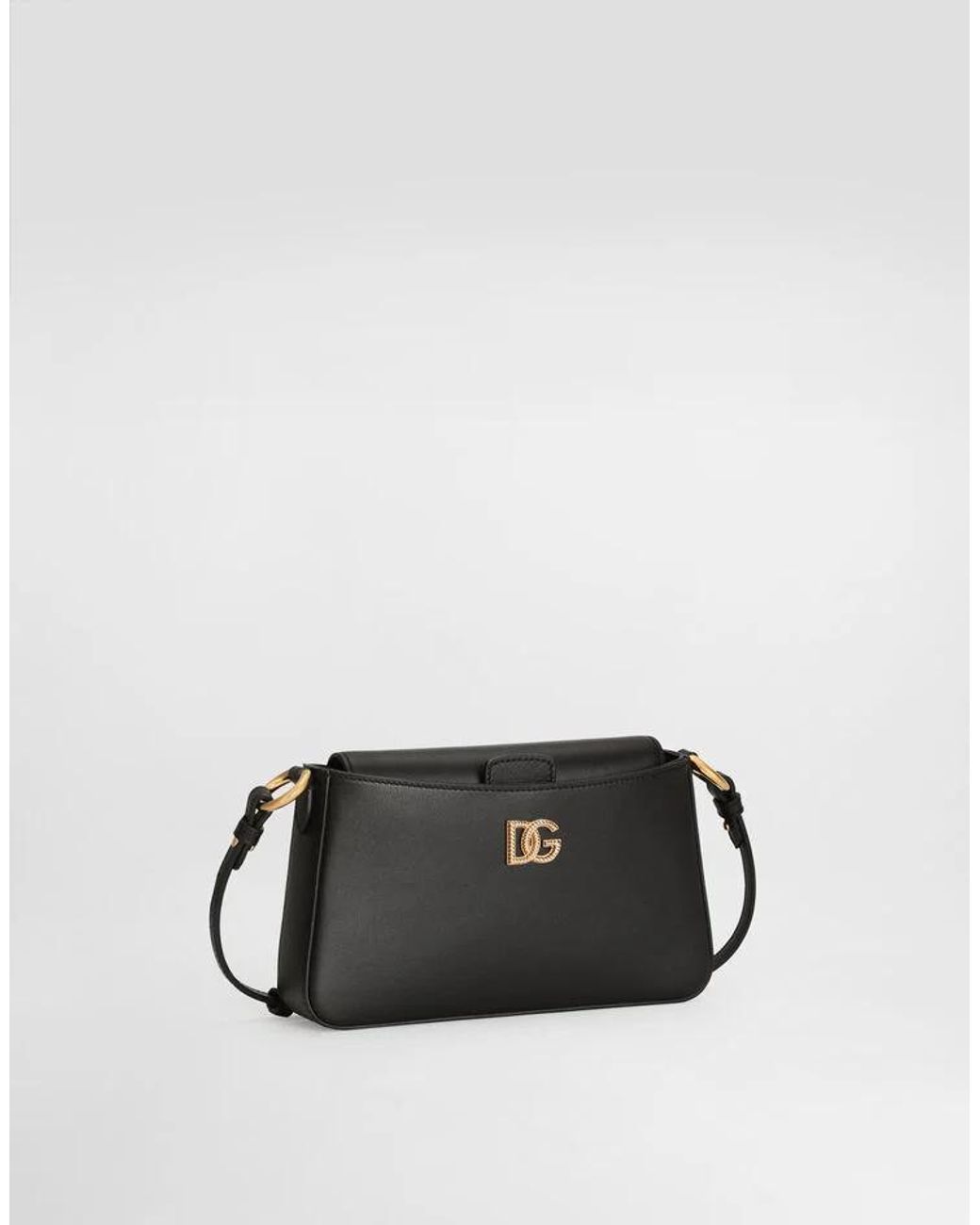 Dolce & Gabbana Black Logo Plaque Phone Bag