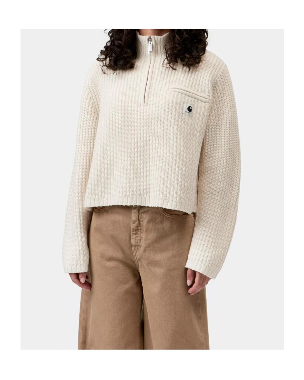 Carhartt Natural Detroit Half-Zip Sweater