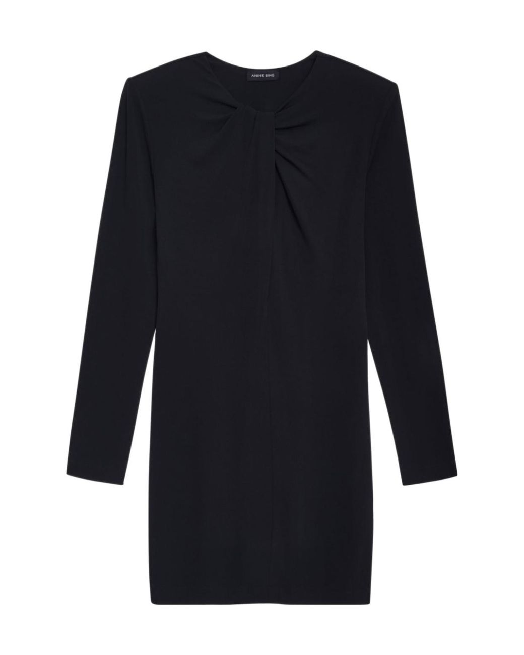 Anine Bing Blue Amaya Knot-Detail Minidress