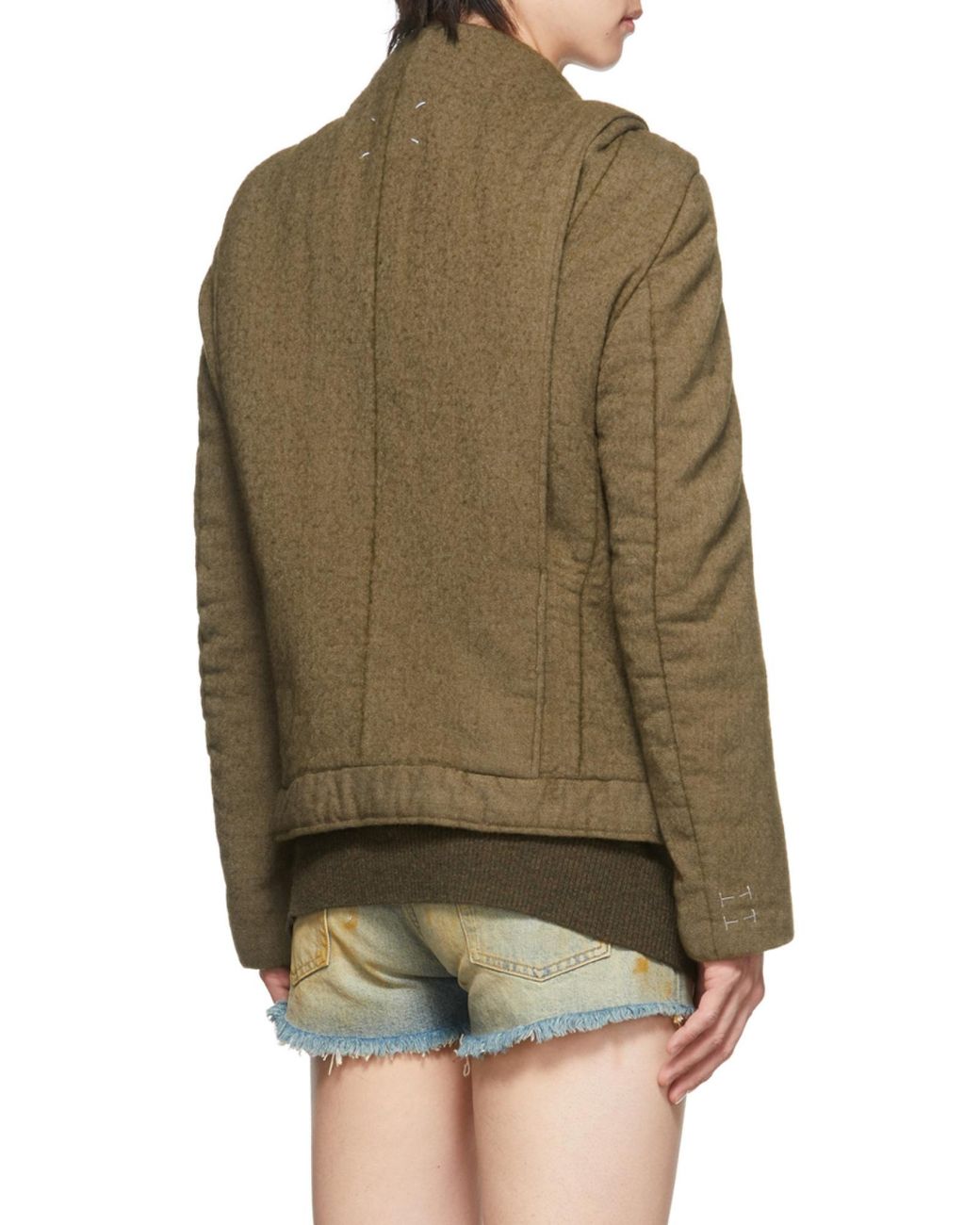 Maison Margiela Brown Padded Wool Jacket for men