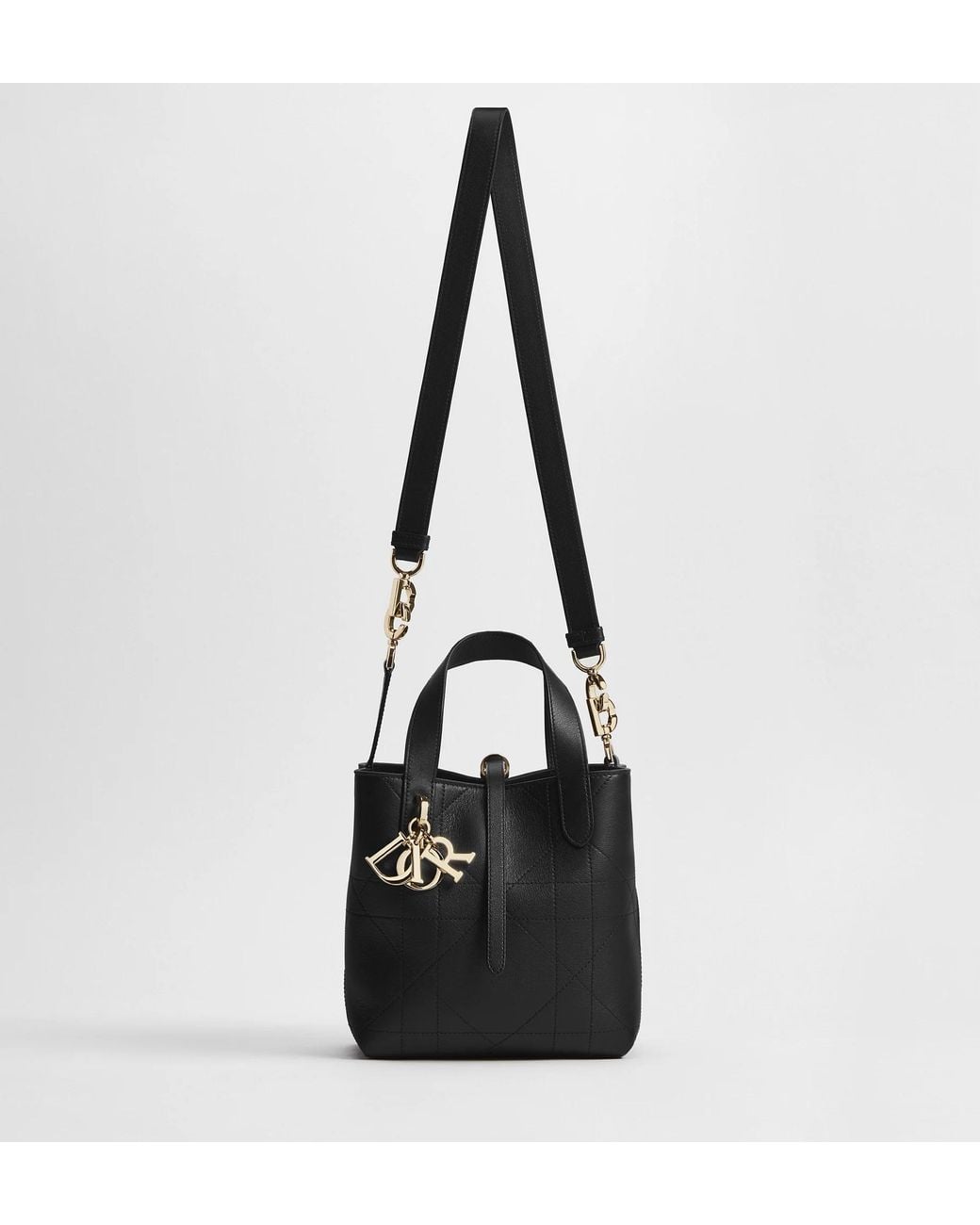 Dior Black Small Toujours Vertical Tote Bag