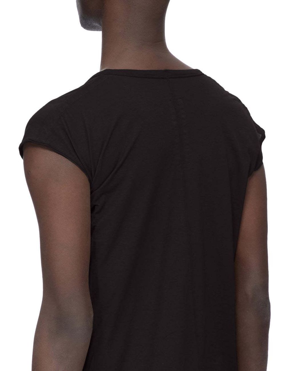 Rick Owens Black Dylan V-Neck T-Shirt for men