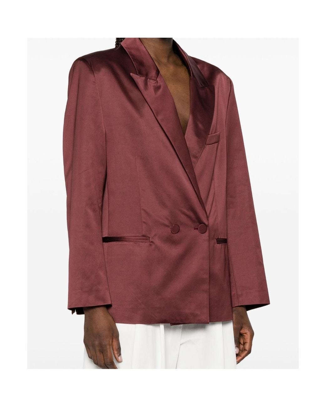 Forte_forte Red Long-Sleeve Blazer