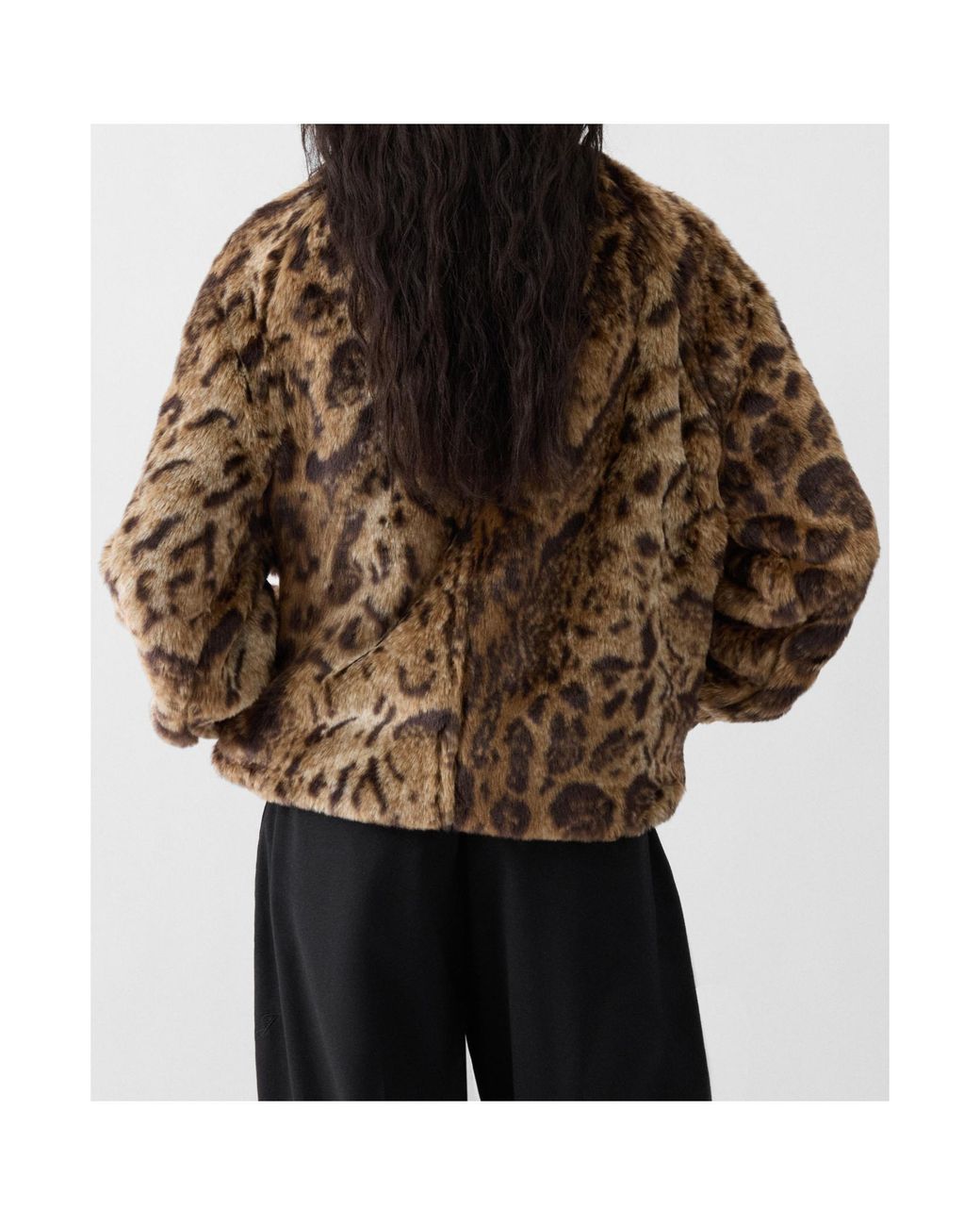 Jacquemus Brown Faux Leopard-Print Fur