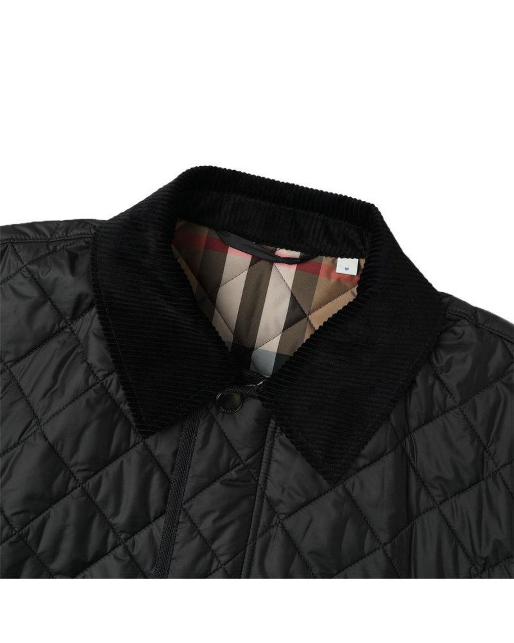 Burberry Black Long-Sleeved Cotton-Padded Jacket for men