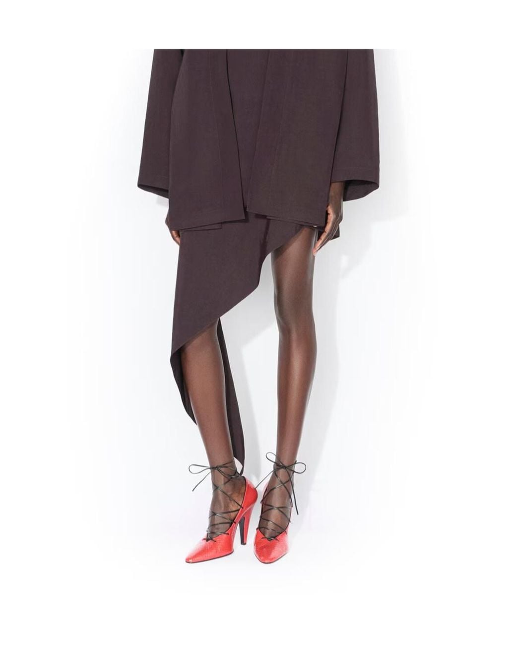Alaïa Purple Alaïa Asymmetric Mini Skirt