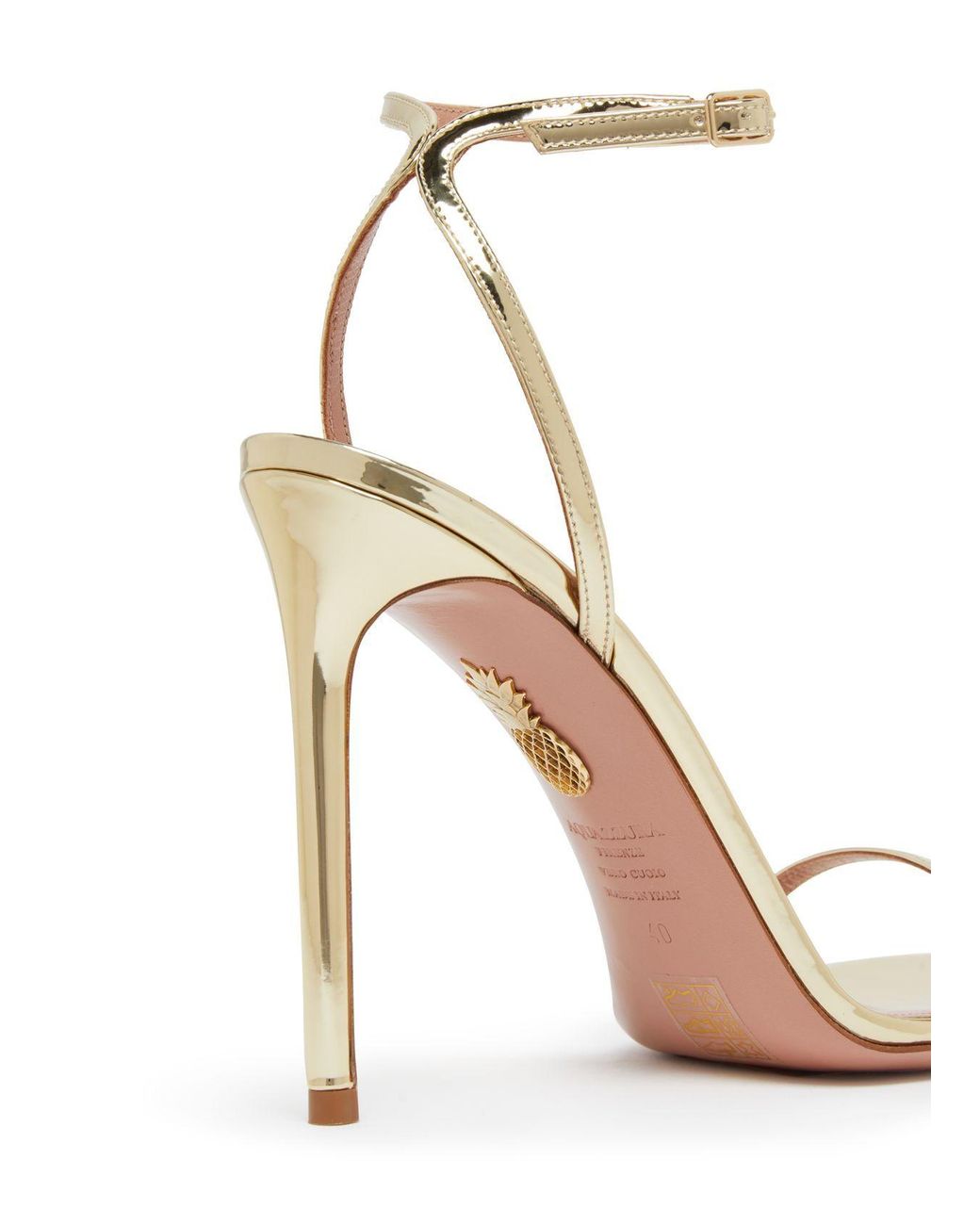 Aquazzura White Open-Toe High-Heeled Sandals