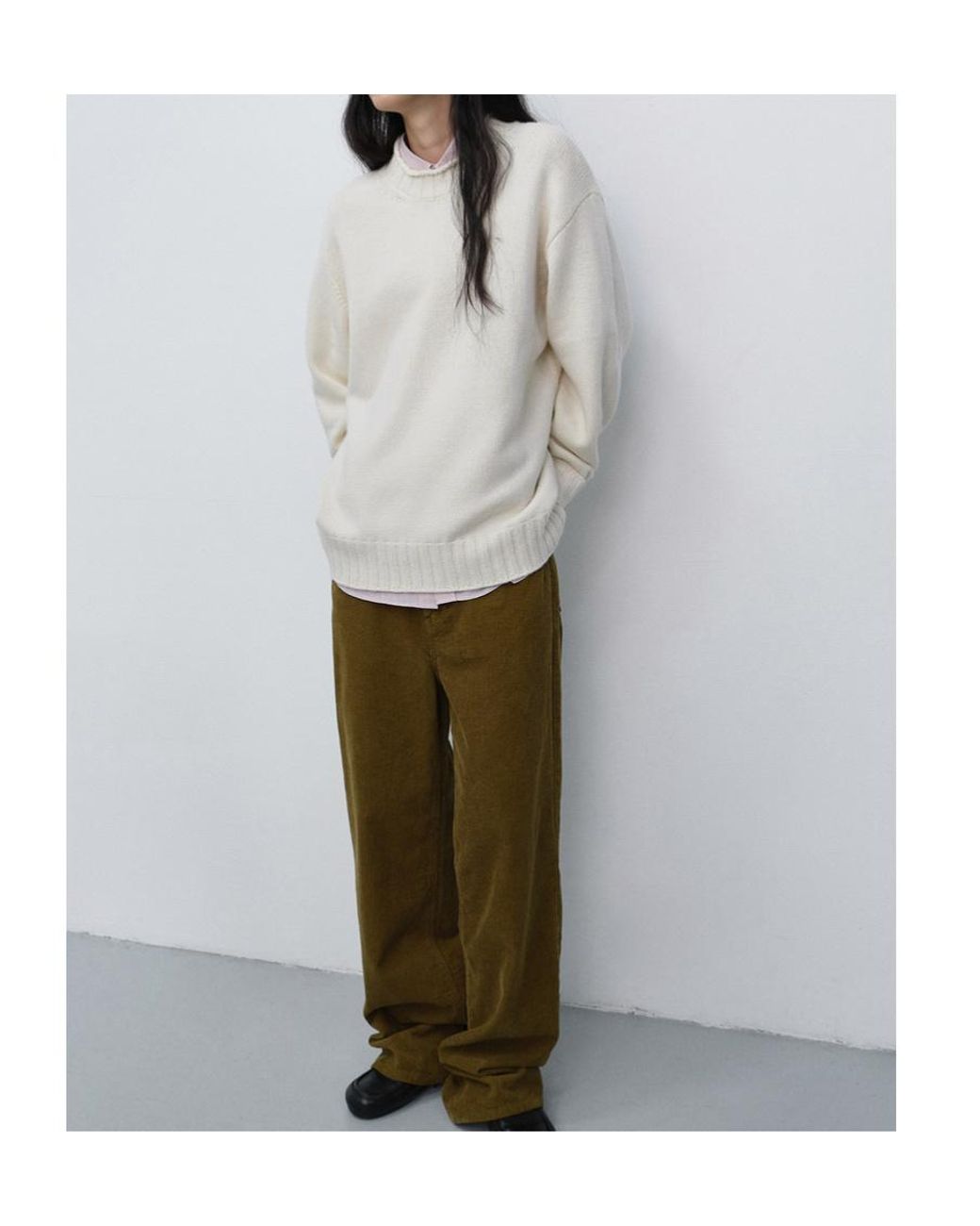 DUNST Green Casual Trousers With Belt Loops