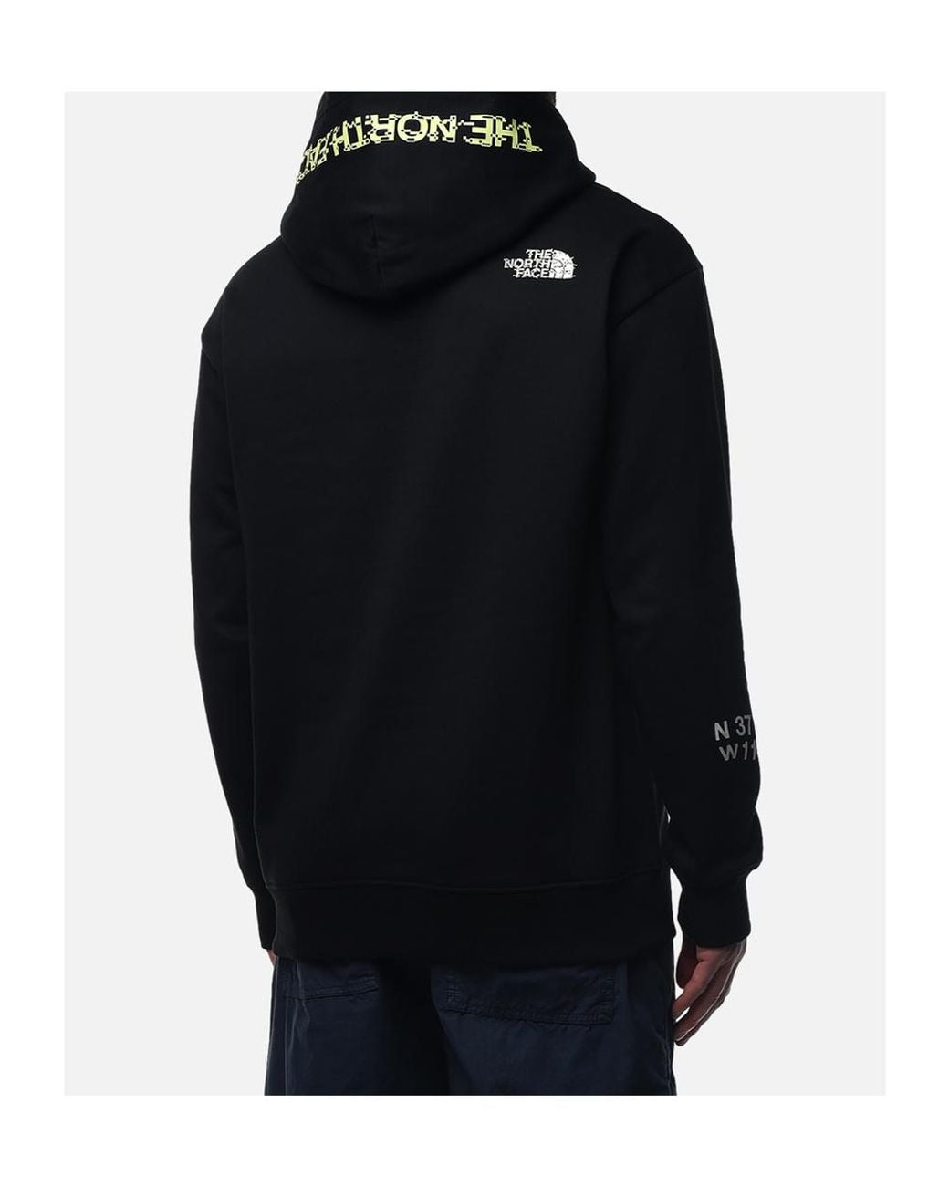 The North Face Black Nse Graphic Hoodie for men