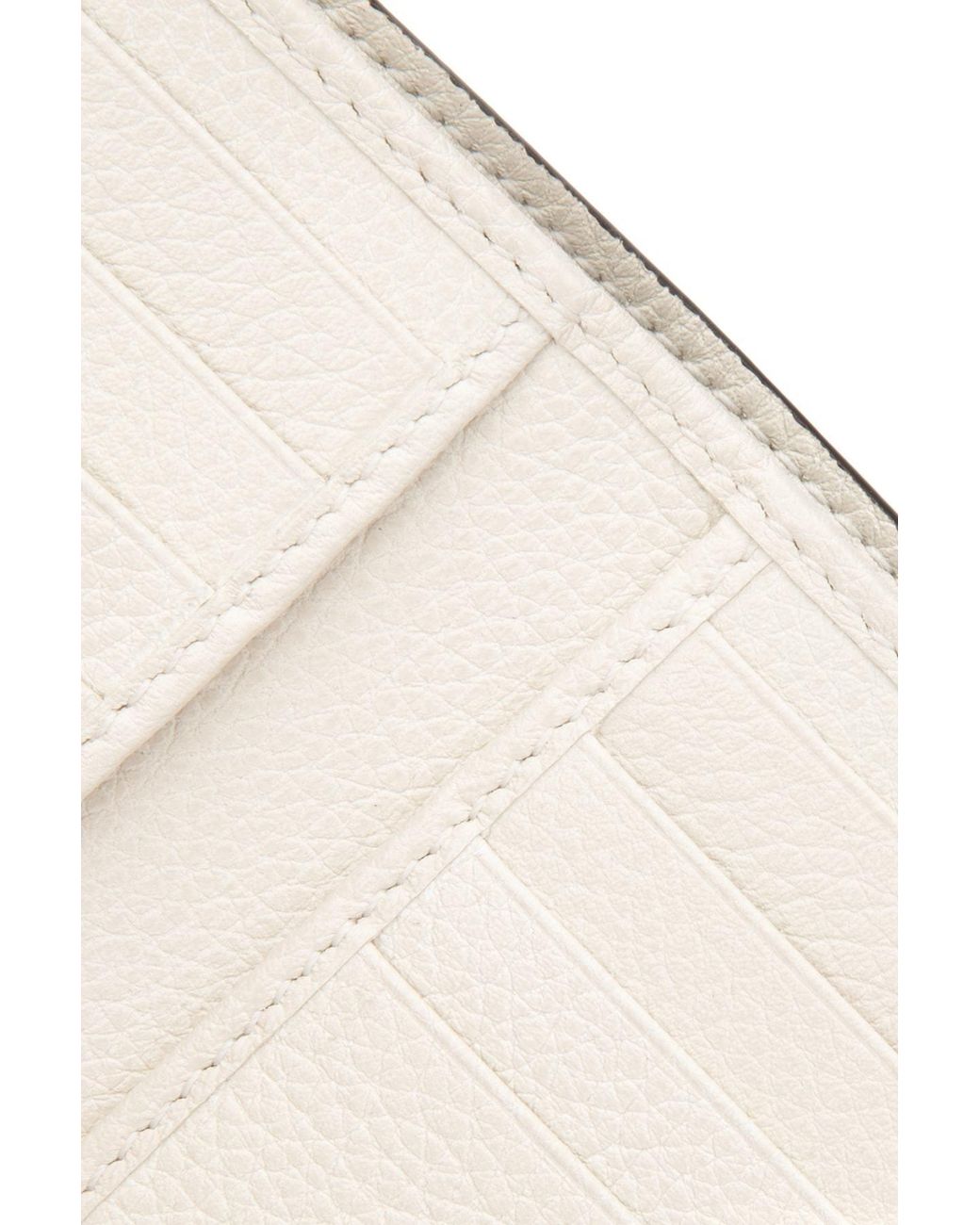 Gucci White Logo Printed Double Fold Wallet for men