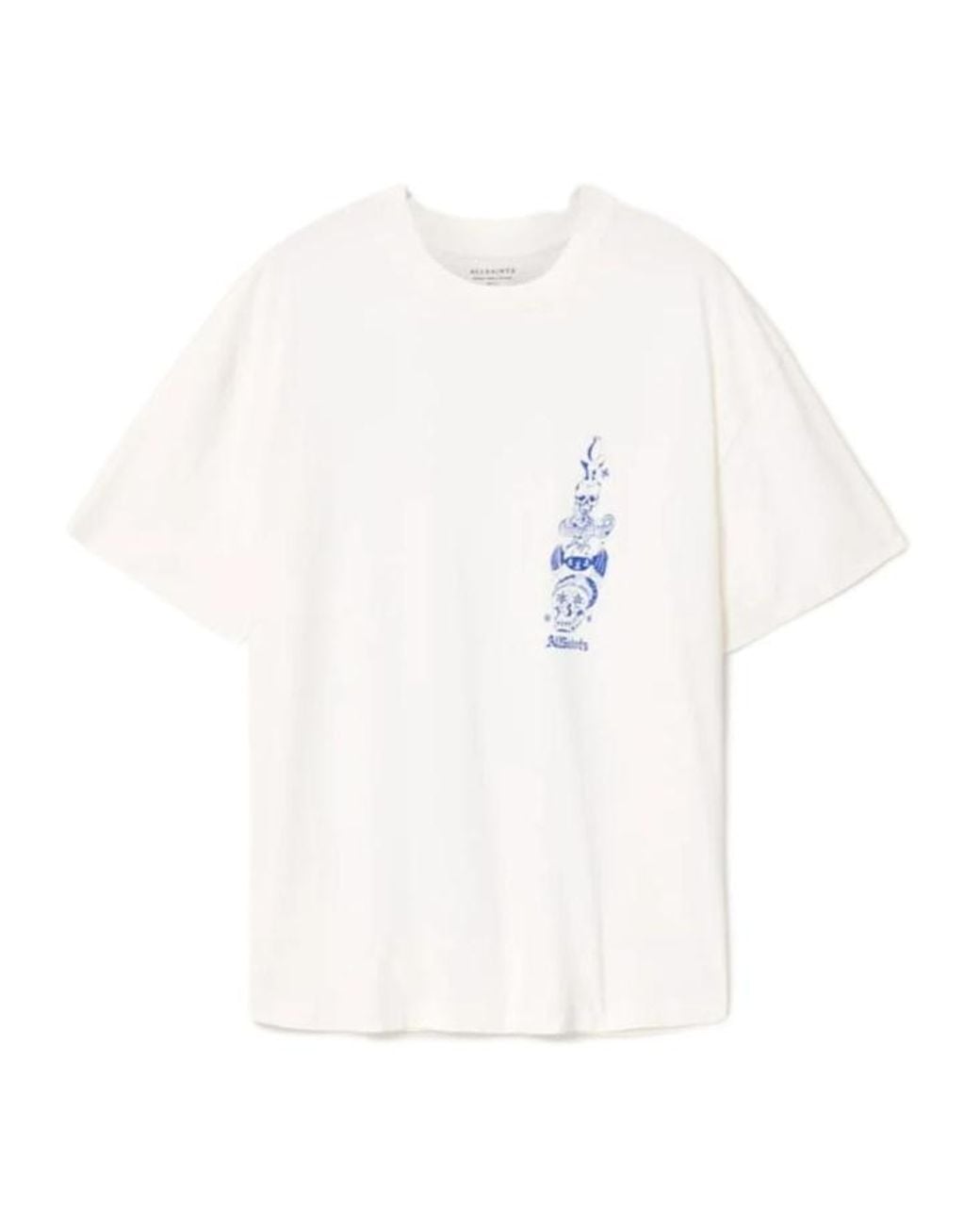 AllSaints White Short-Sleeved T-Shirt for men