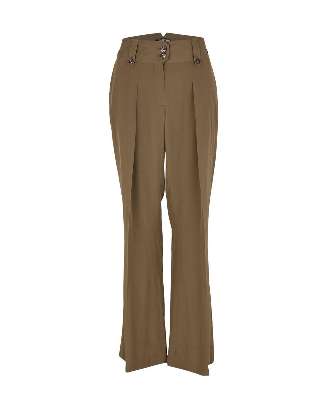 Tom Ford Natural Wide Leg Trousers