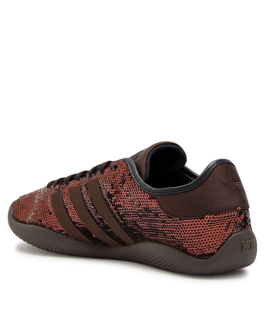 Adidas Originals Brown Sequin Lace-Up Shoe for men