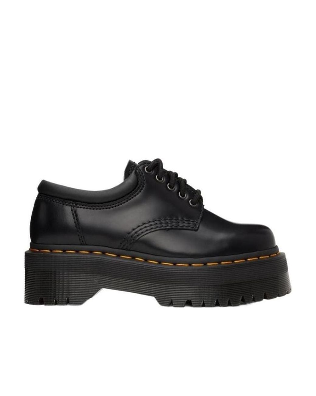 Dr. Martens Black 8053 Quad Lace-Up Platform Shoes