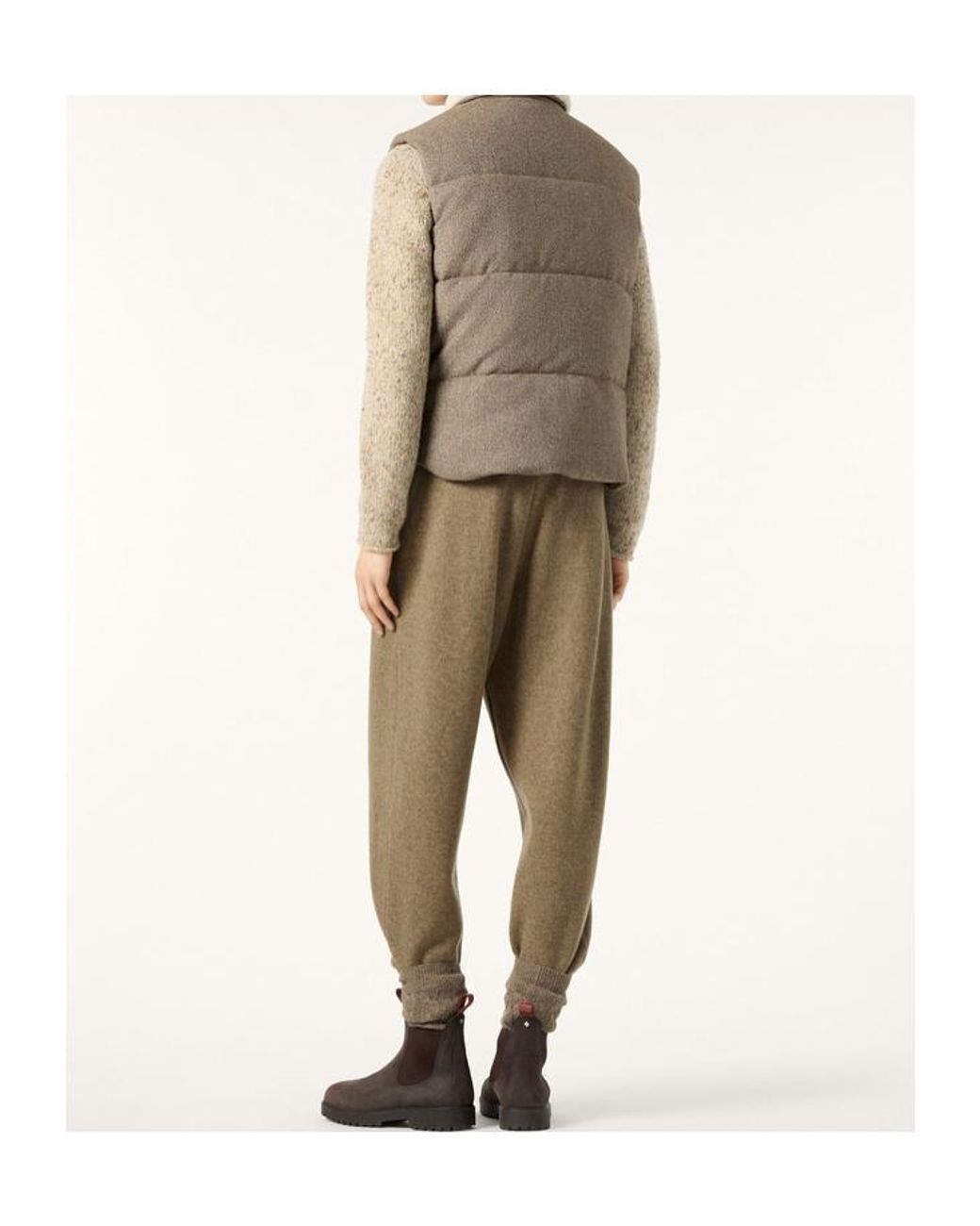 Loro Piana Brown Dug Vest for men