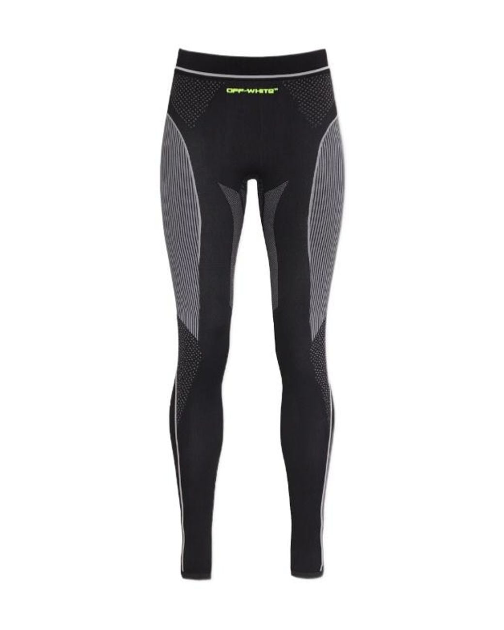 Off-White c/o Virgil Abloh Black Race Logo Arrow Seamless Leggings
