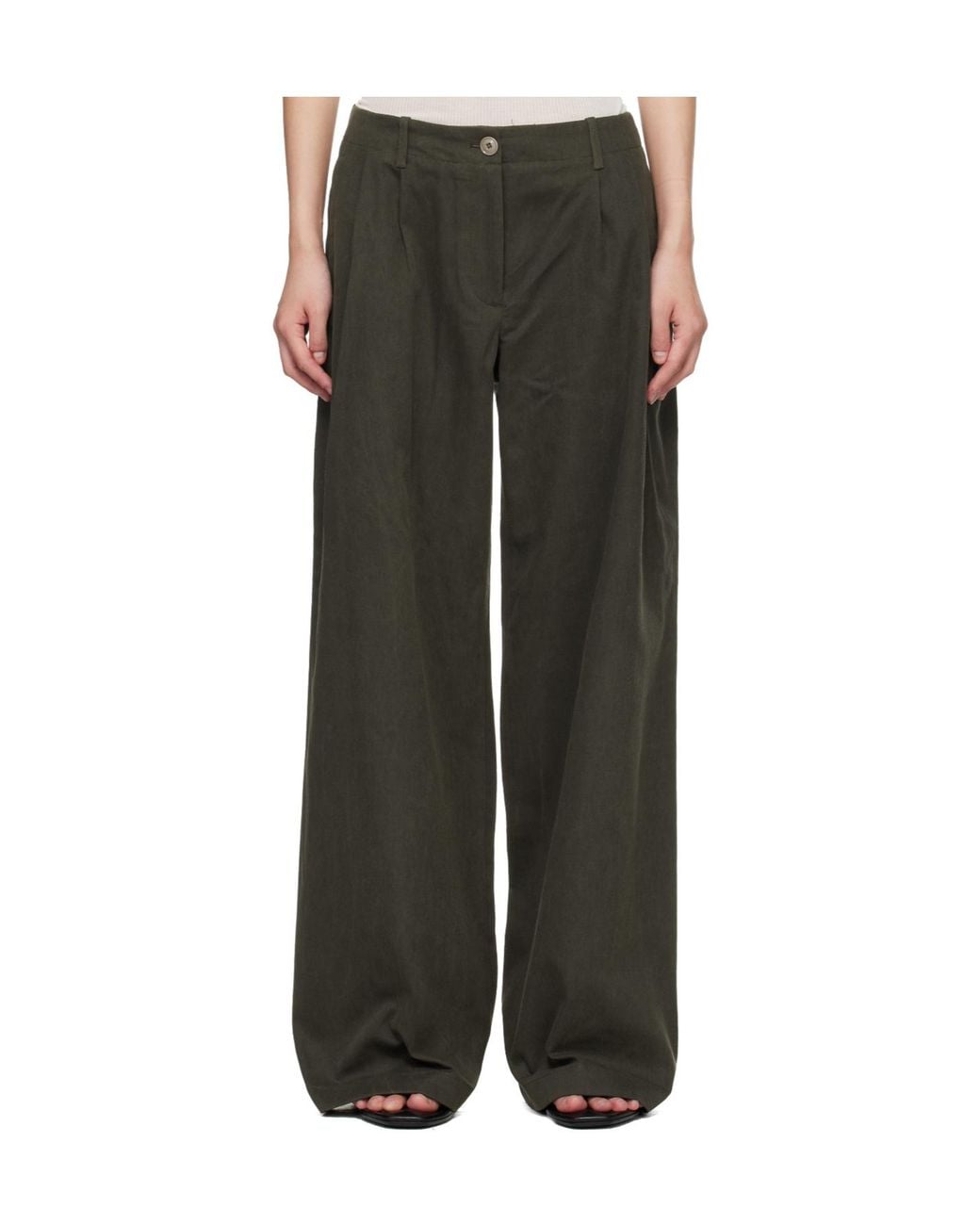 Our Legacy Green Bridge Chino Belt Loop Casual Pants