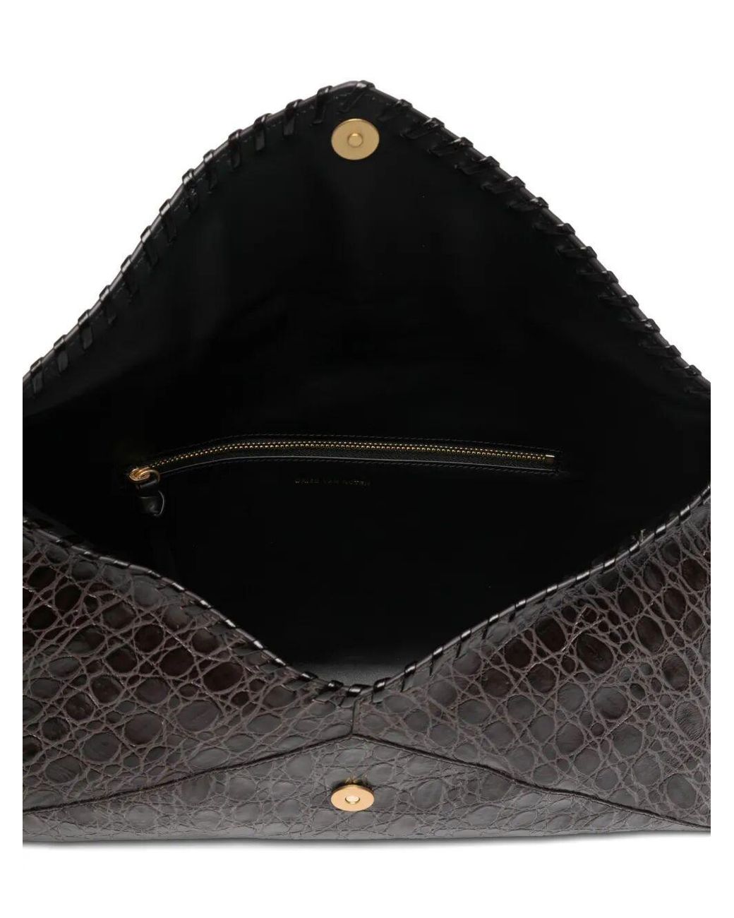 Dries Van Noten Black 'Env' Bag