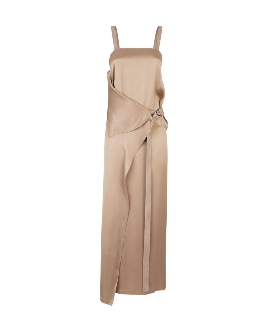 Fendi Natural Silk Long Dress
