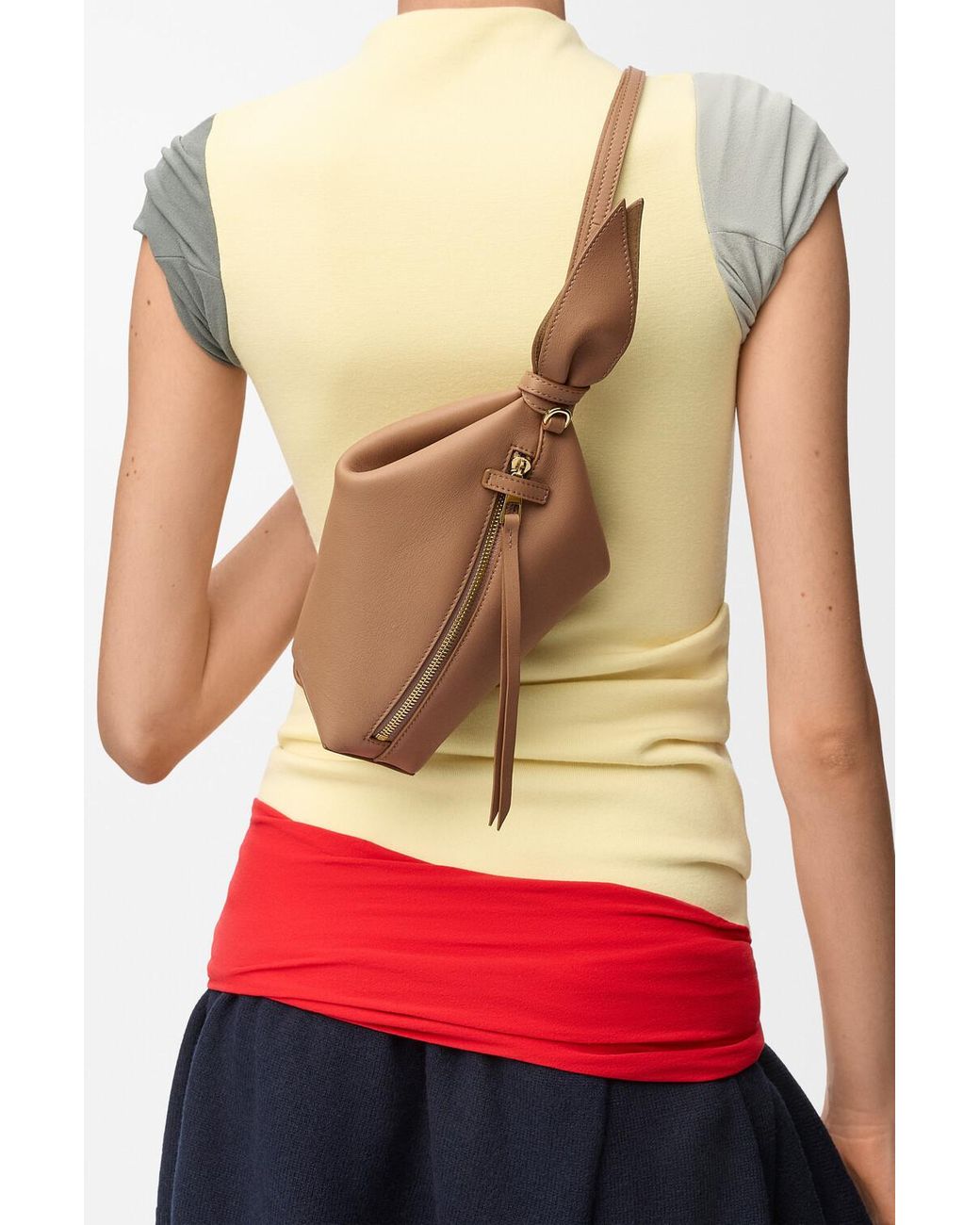 Loewe White Scarf Backpack