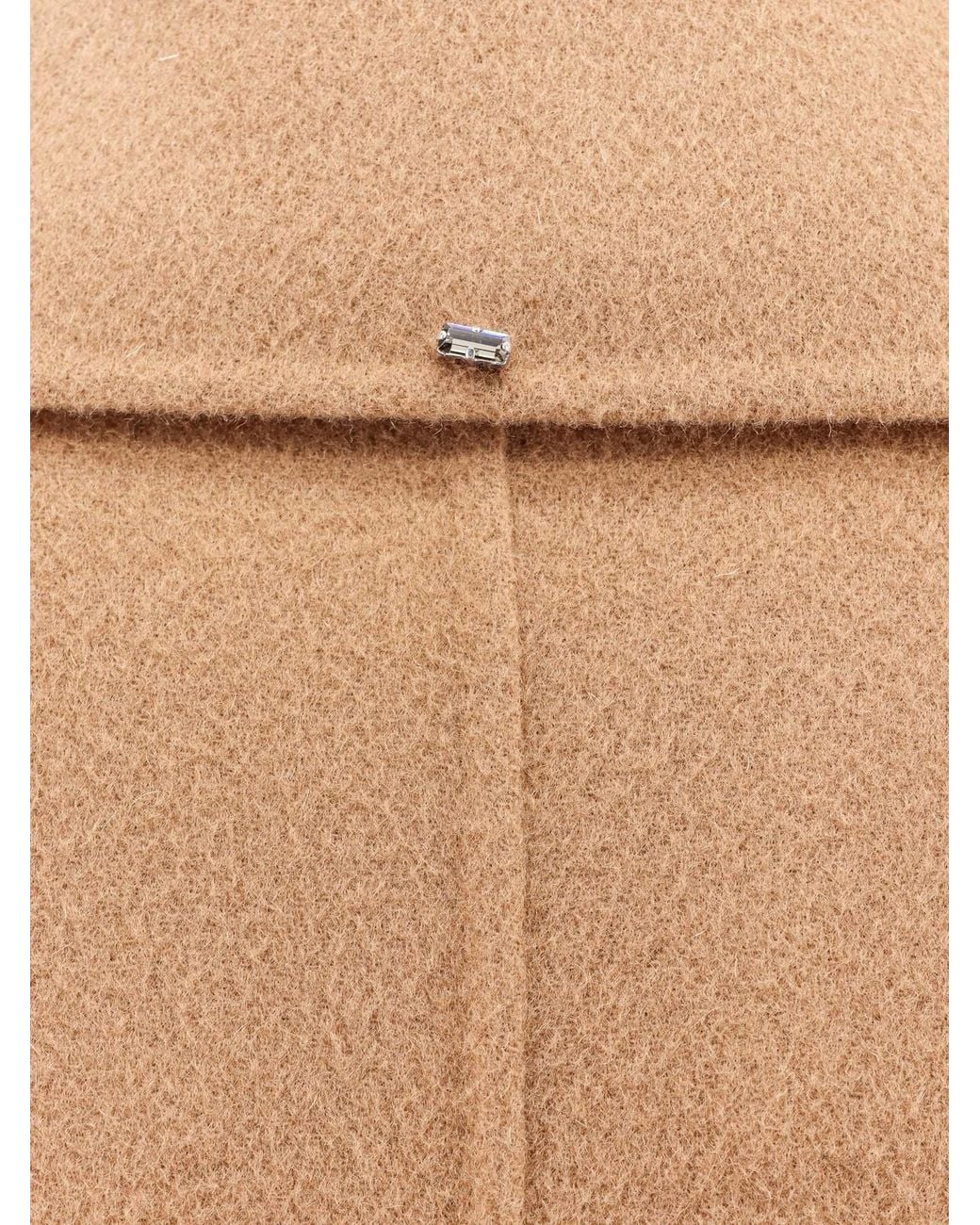 Sportmax Brown Buttoned Long-Sleeved Coat