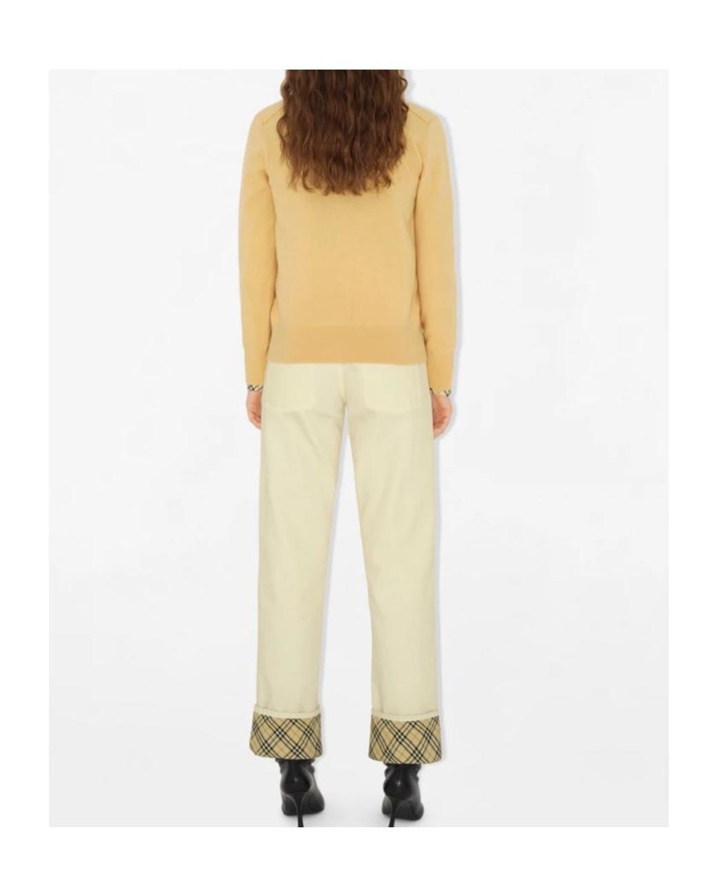 Burberry Yellow B Shield Knitted Cardigan