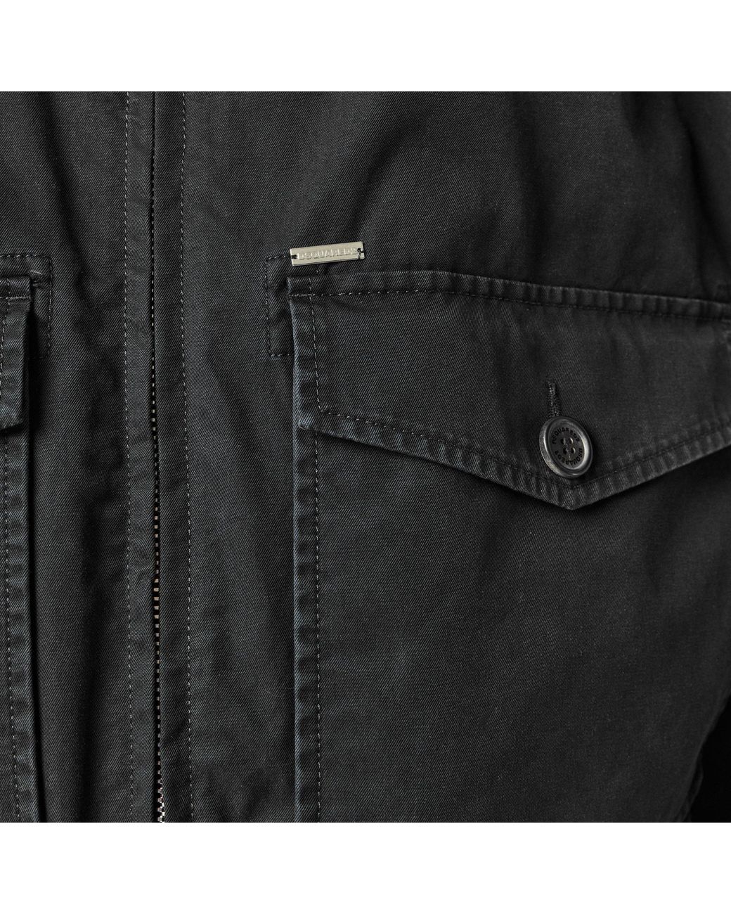 DSquared² Black Lightweight Cotton Jacket for men