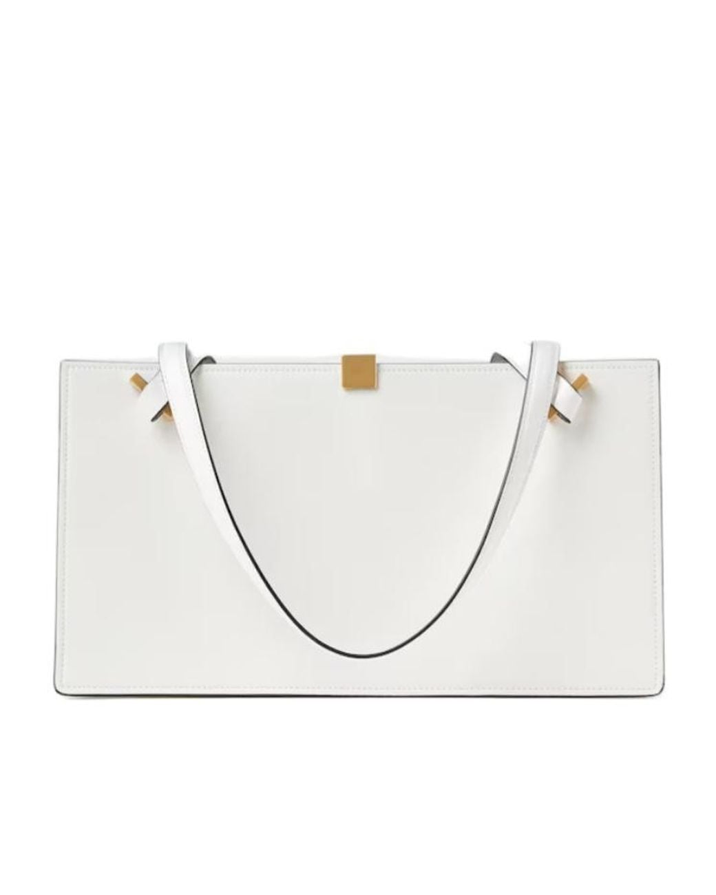 Versace White Vitello Medium Tote Bag