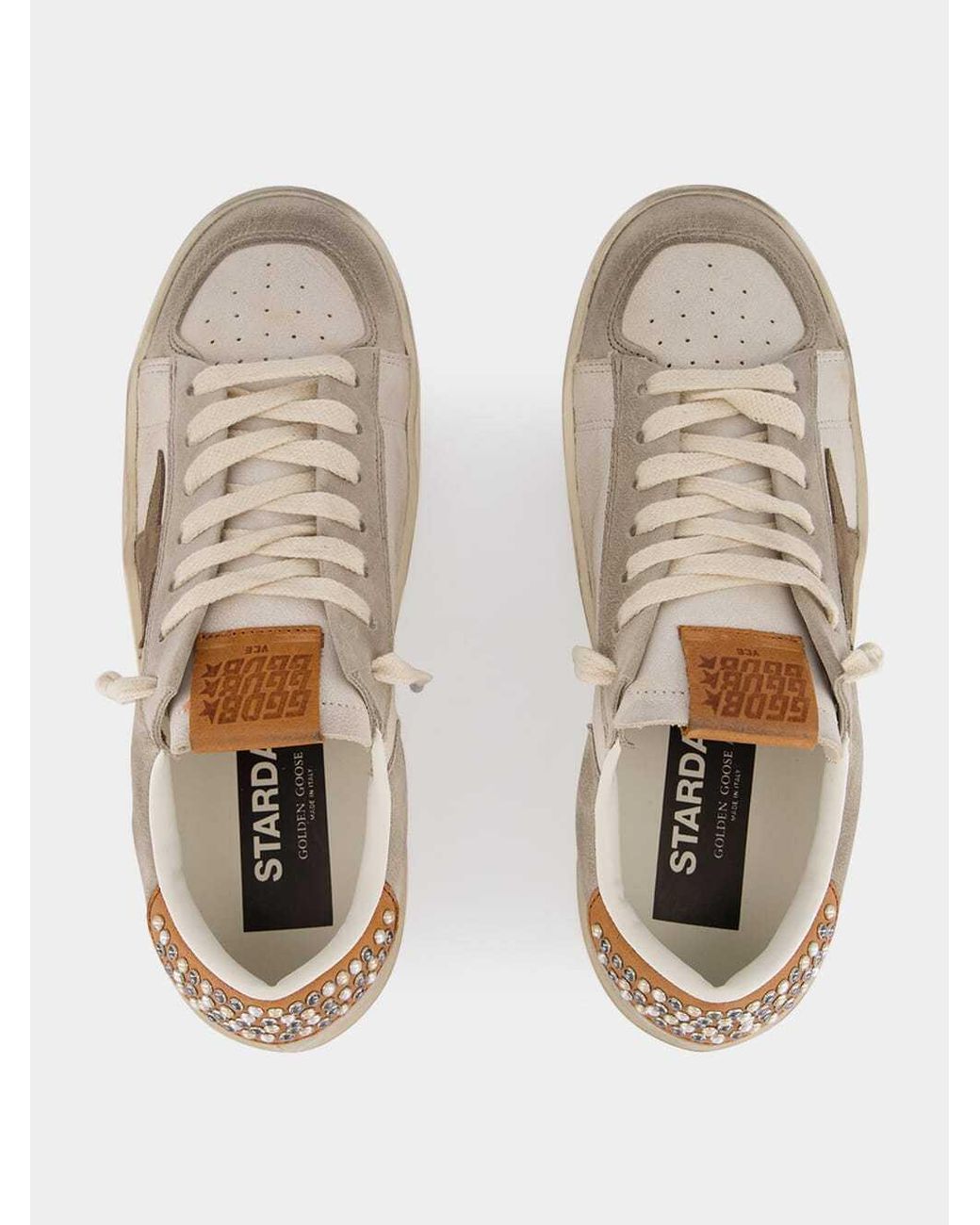 Golden Goose Deluxe Brand Multicolor Star Studded Leather Sneakers