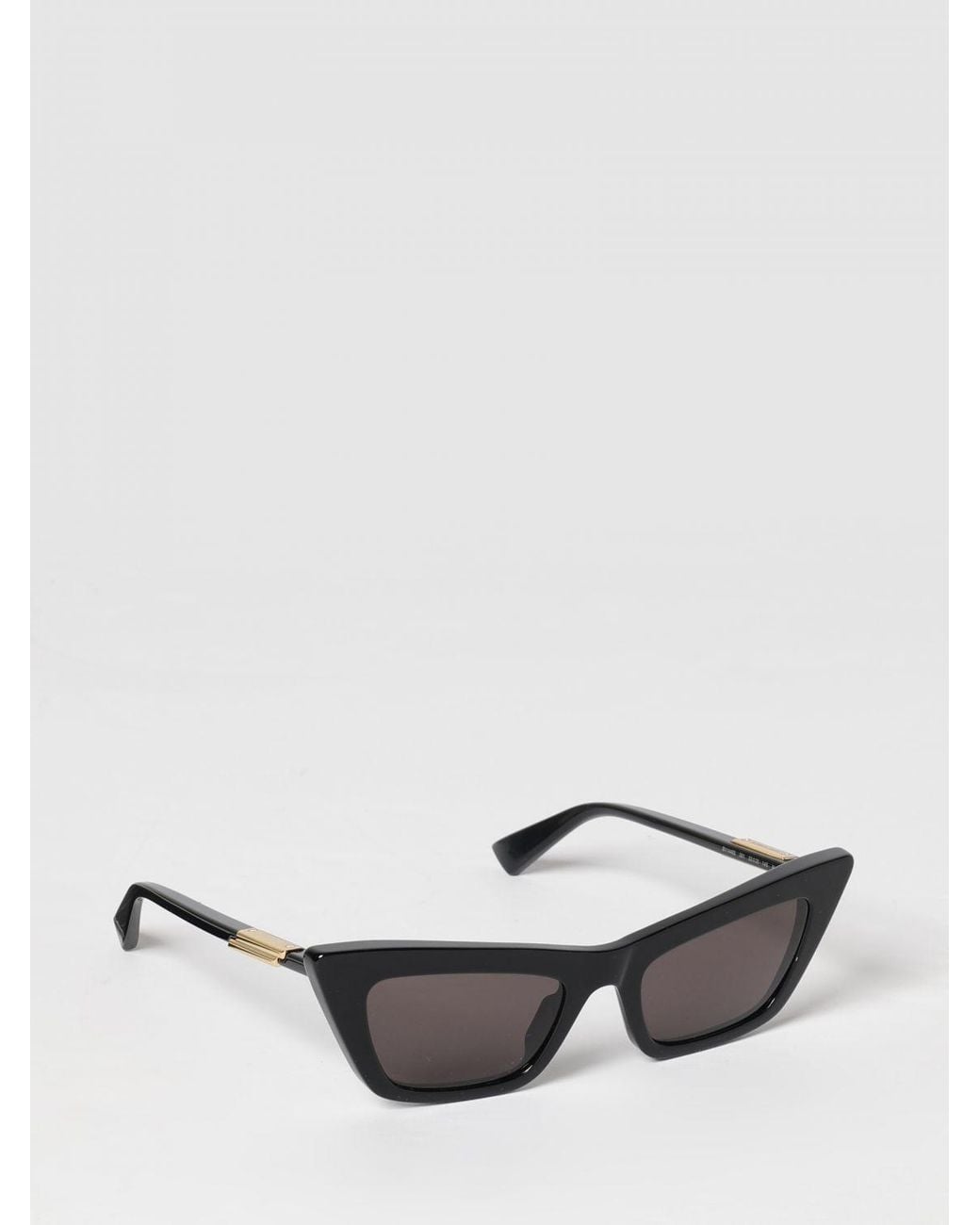 Bottega Veneta White Eyewear Cat Eye Frame Sunglasses