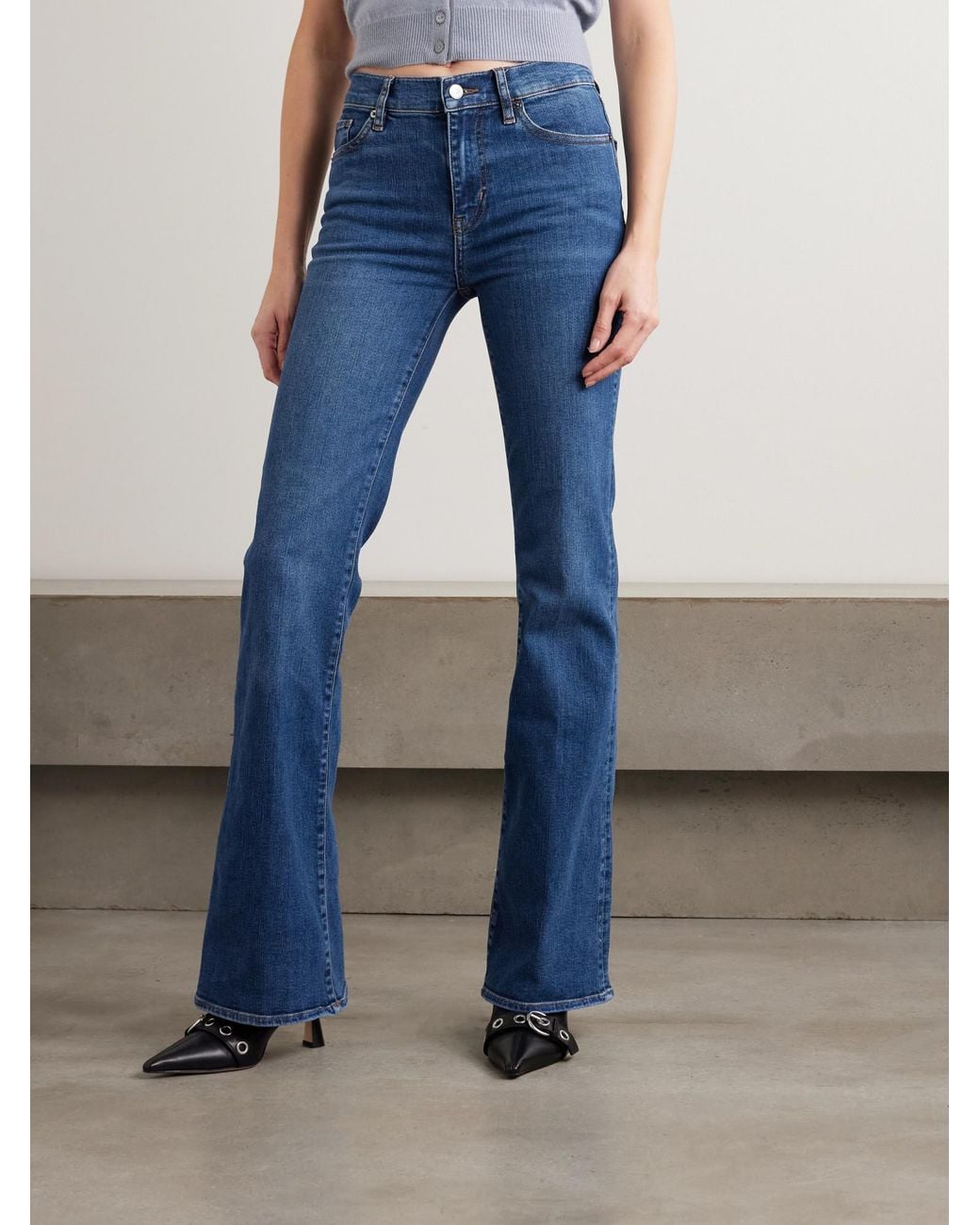 FRAME Blue Belt Loop Jeans