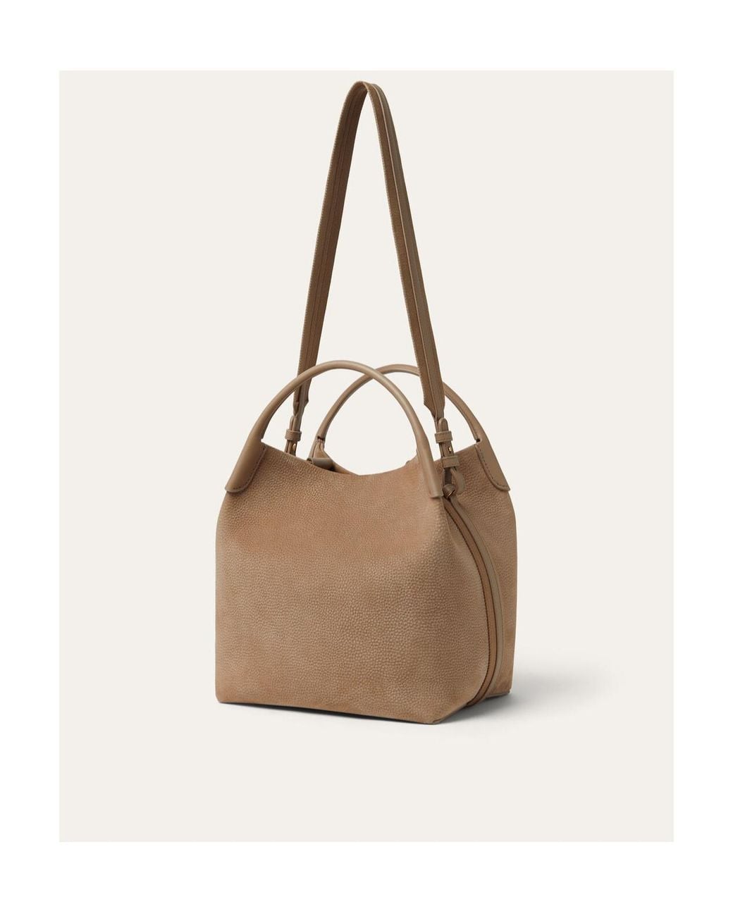 Loro Piana Brown Bale Large Shoulder Bag