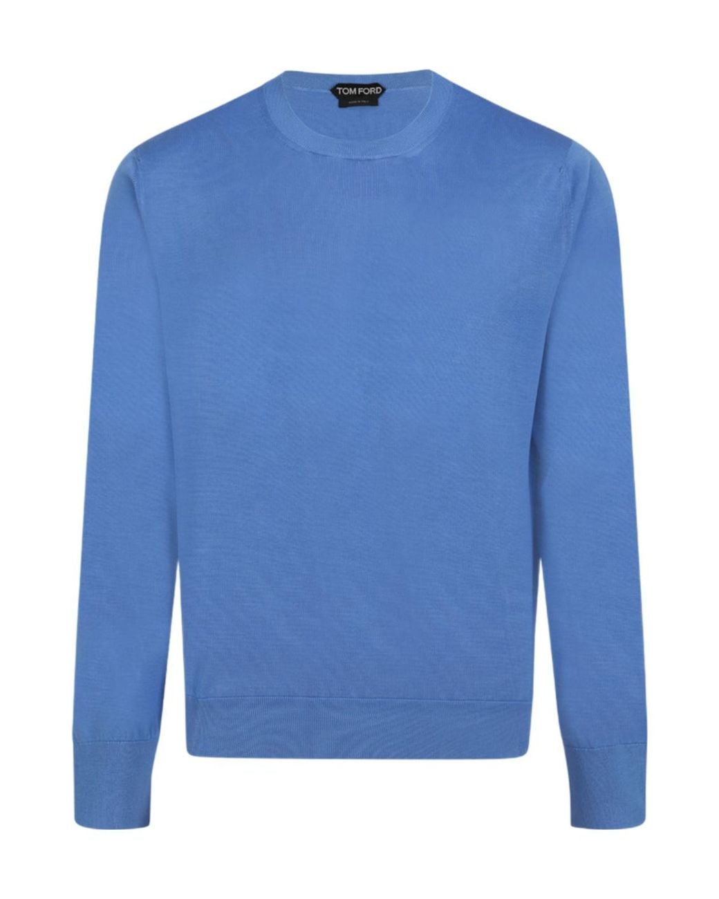 Tom Ford Blue Crewneck Long-Sleeved Pullover for men