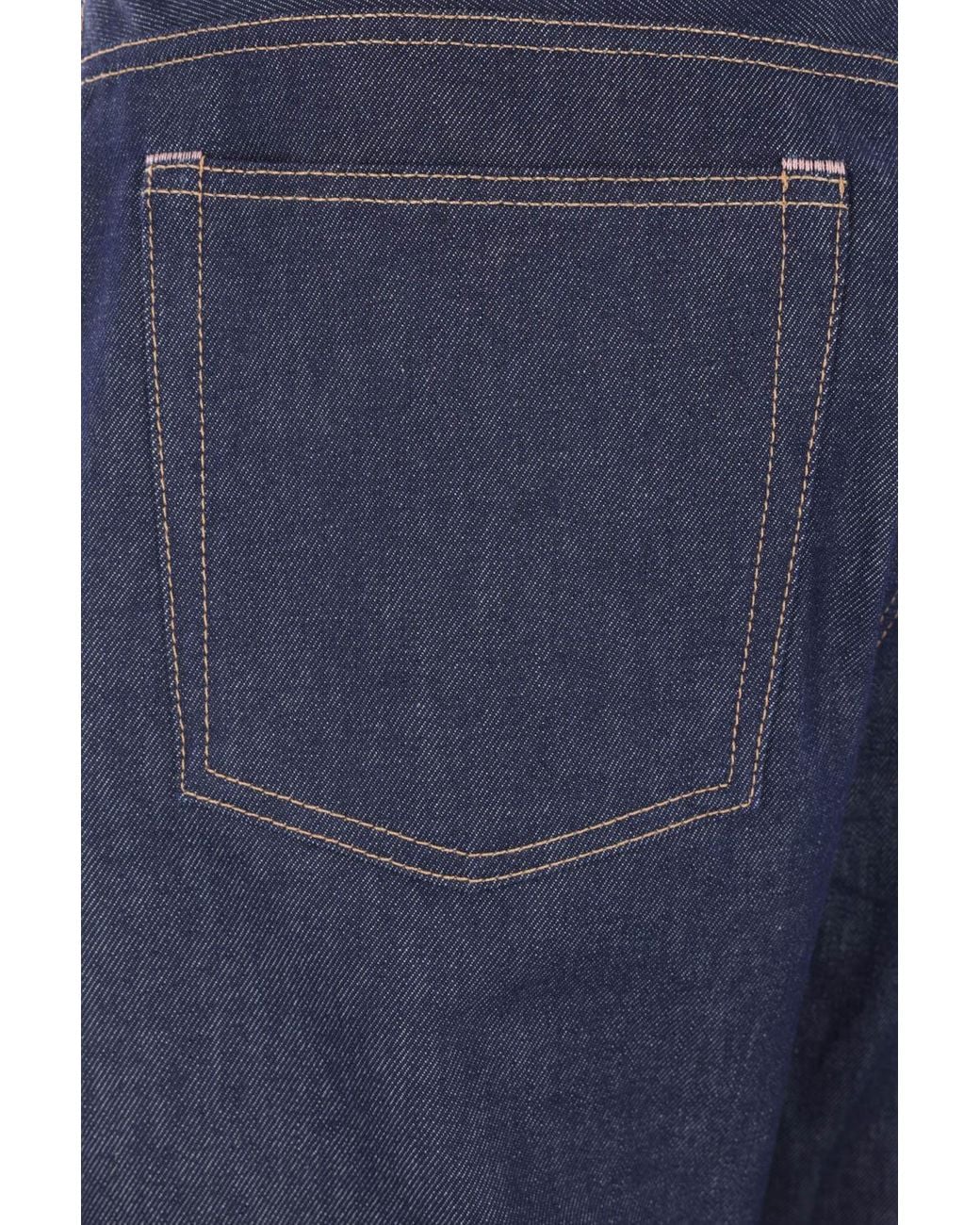 Acne Blue Wide Leg Jeans for men