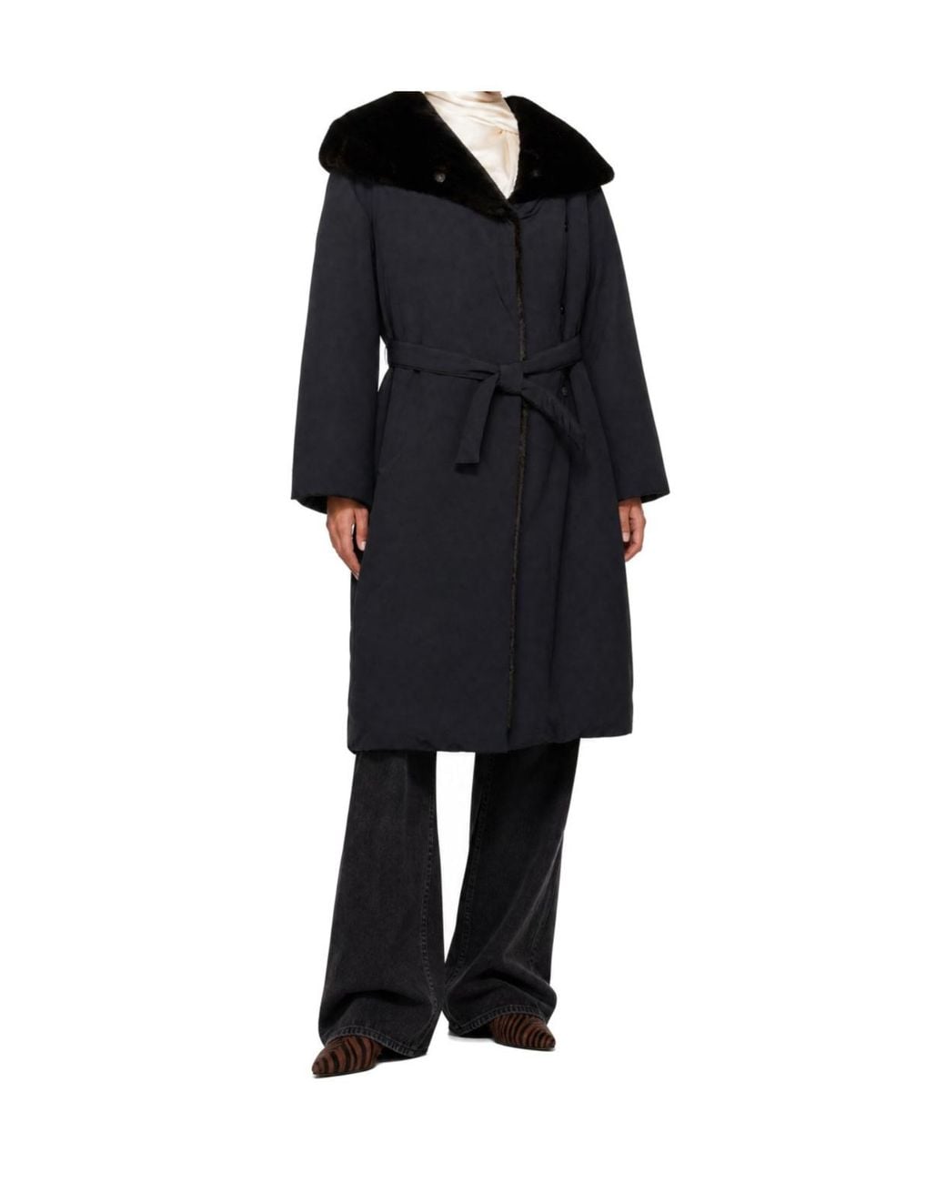Loulou de Saison Black Darcy Long-Sleeve Down Jacket