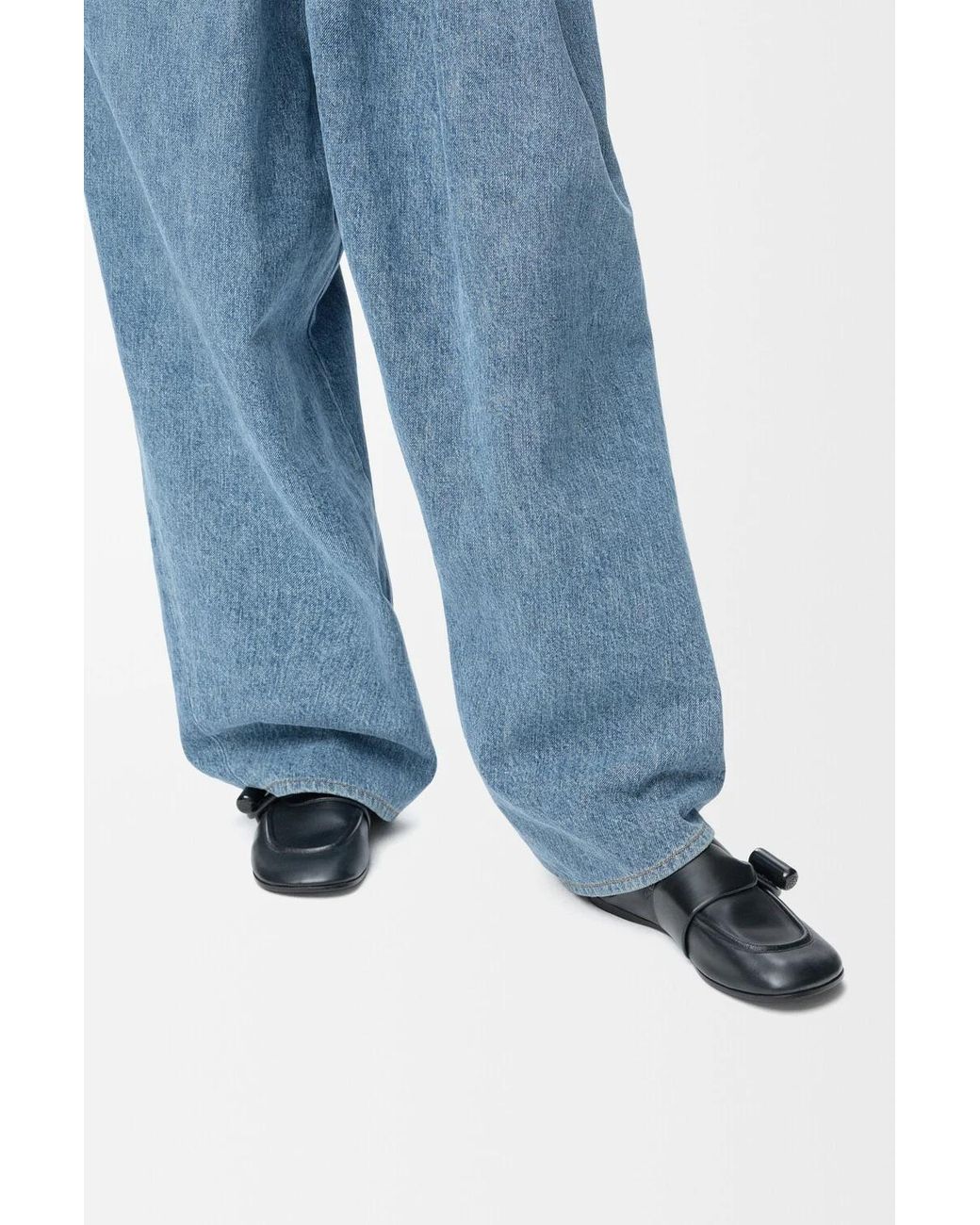 Loewe Black Toggle Loafers