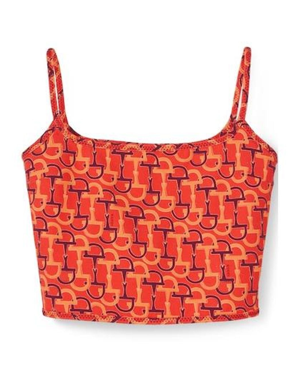 Gucci Red Printed Top