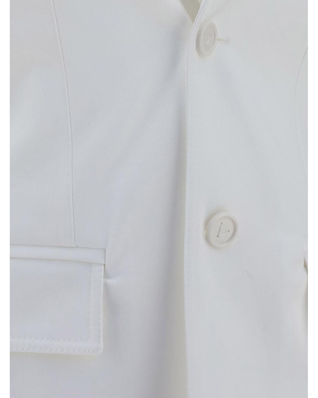 Bottega Veneta White Twill Jacket