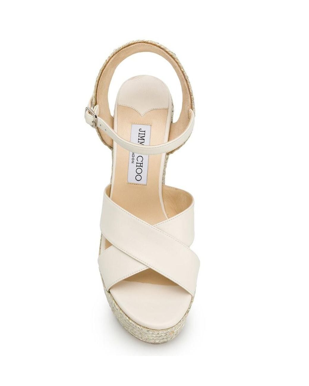 Jimmy Choo Metallic Dellena 100 Wedge Sandals
